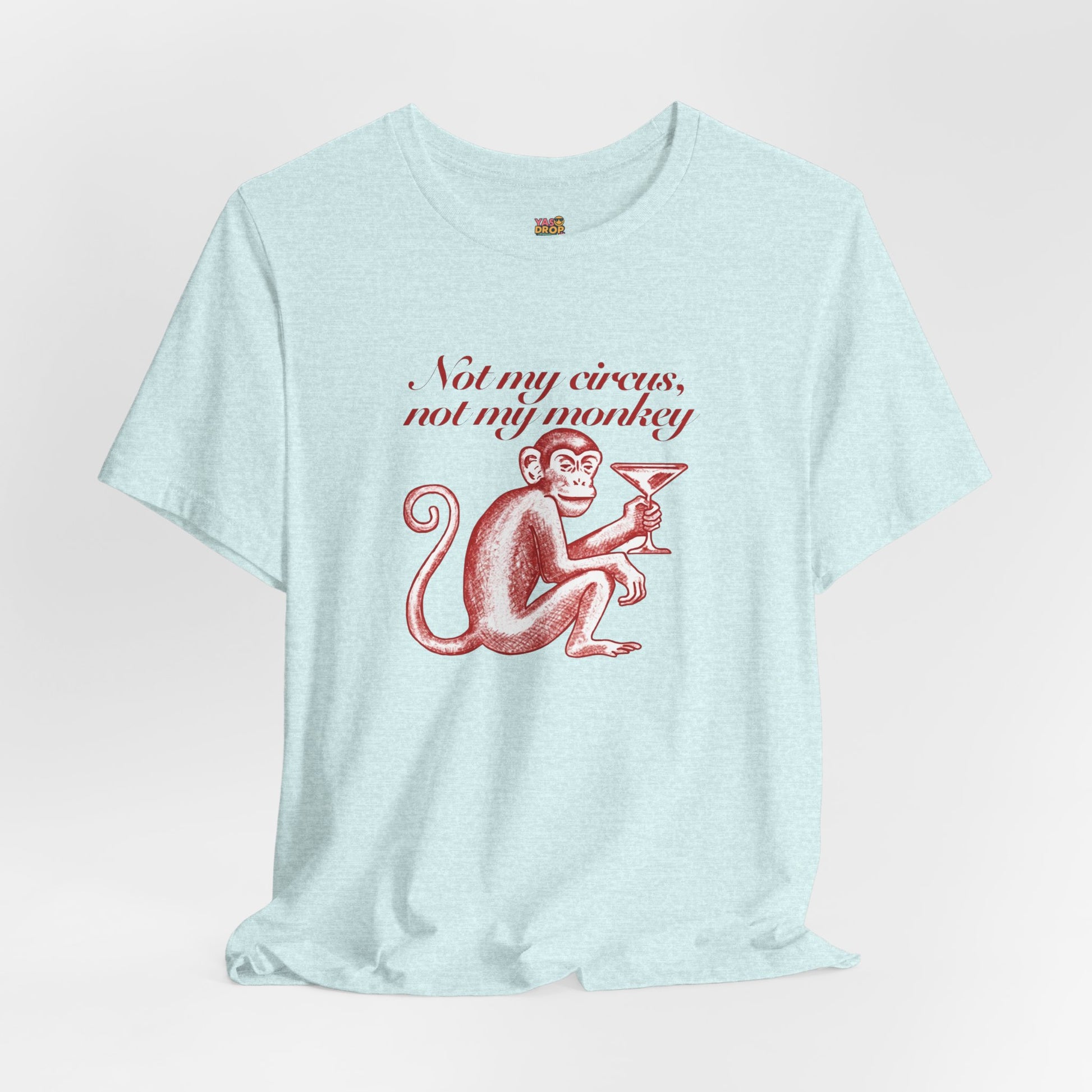 Not My Circus Not My Monkey Graphic Tee - Ironic Vintage Streetwear T-Shirt