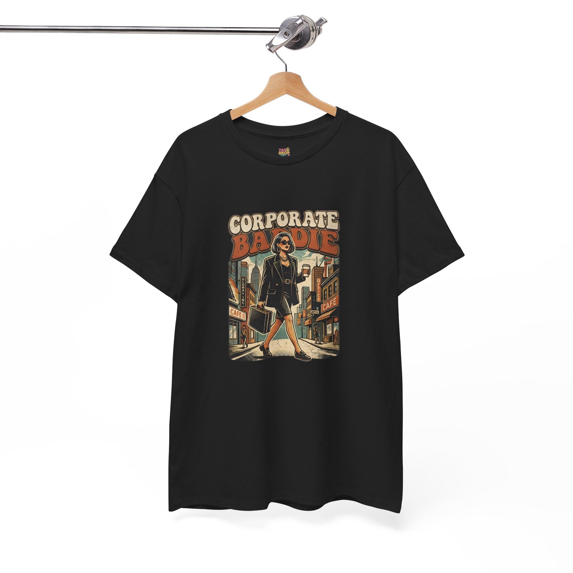 Corporate Baddie Vintage Graphic Tee - Ironic Office Aesthetic T-Shirt