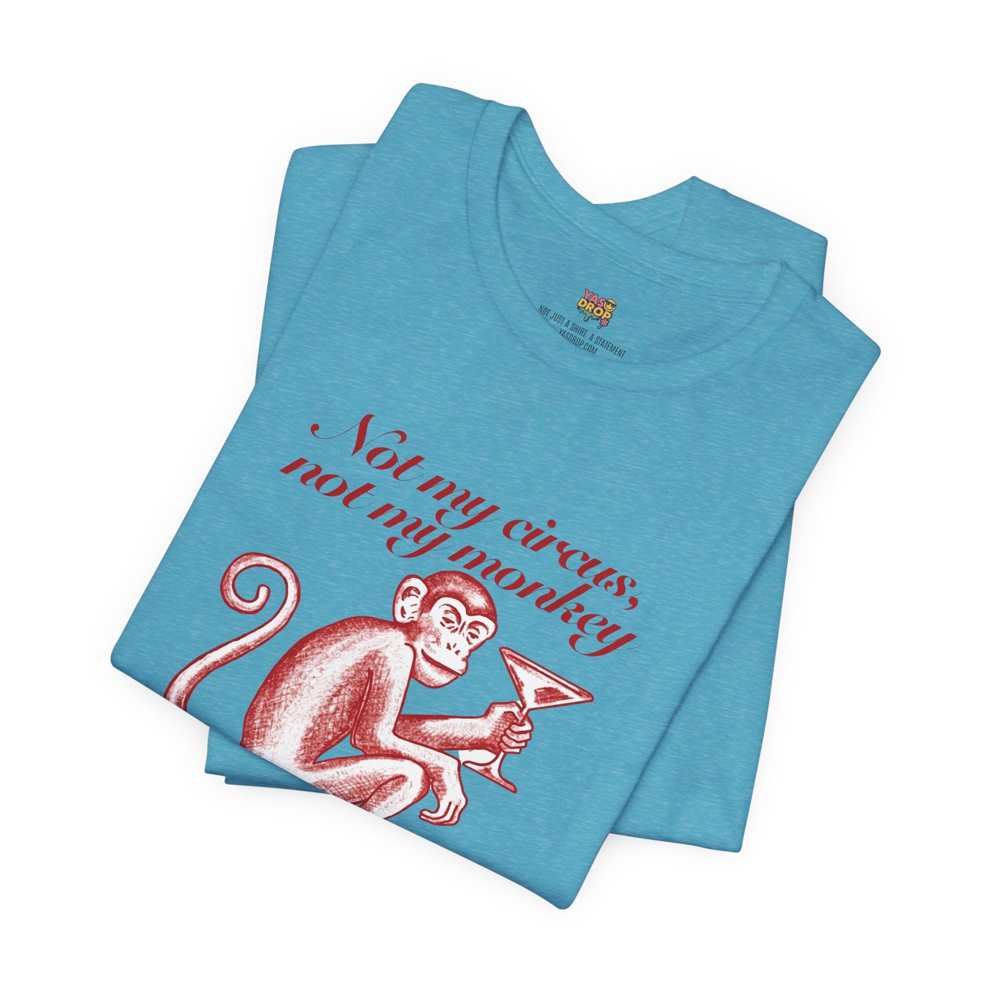 Not My Circus Not My Monkey Graphic Tee - Ironic Vintage Streetwear T-Shirt
