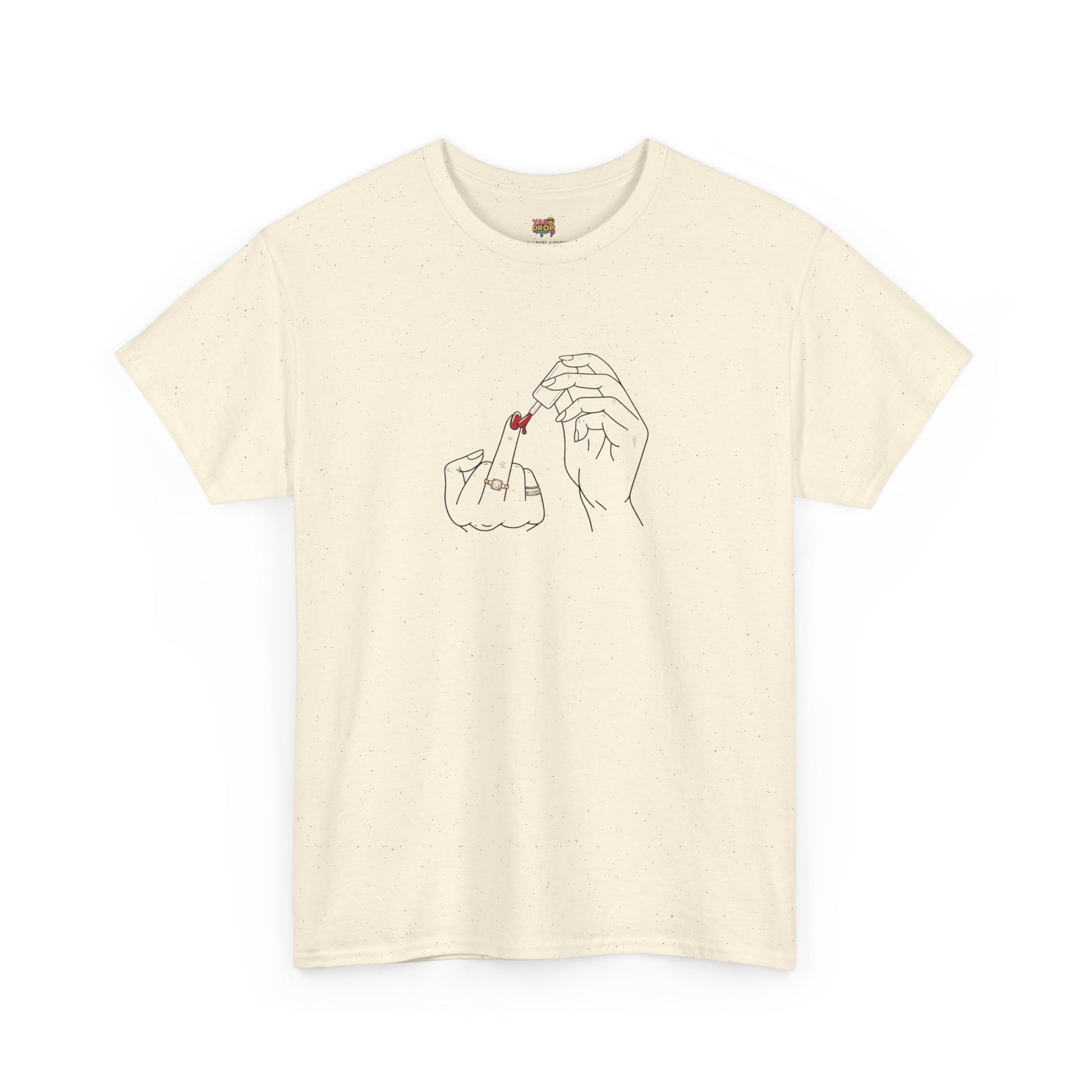The ‘Don’t Care’ Mani Tee - Middle Finger Slay Queen Vibes