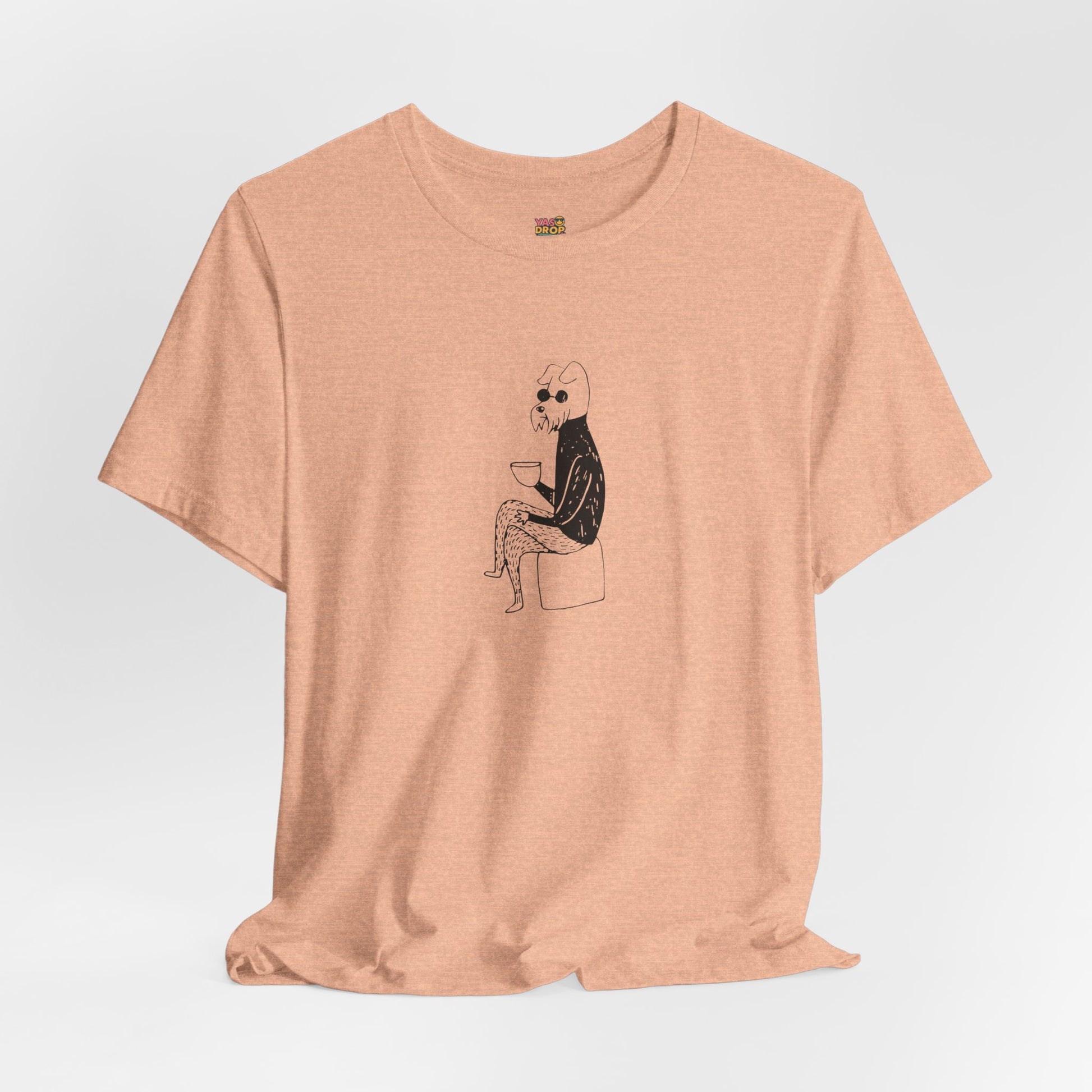 "Unbothered" Minimalist Hipster Dog Graphic Tee – Lofi Aesthetic Streetwear