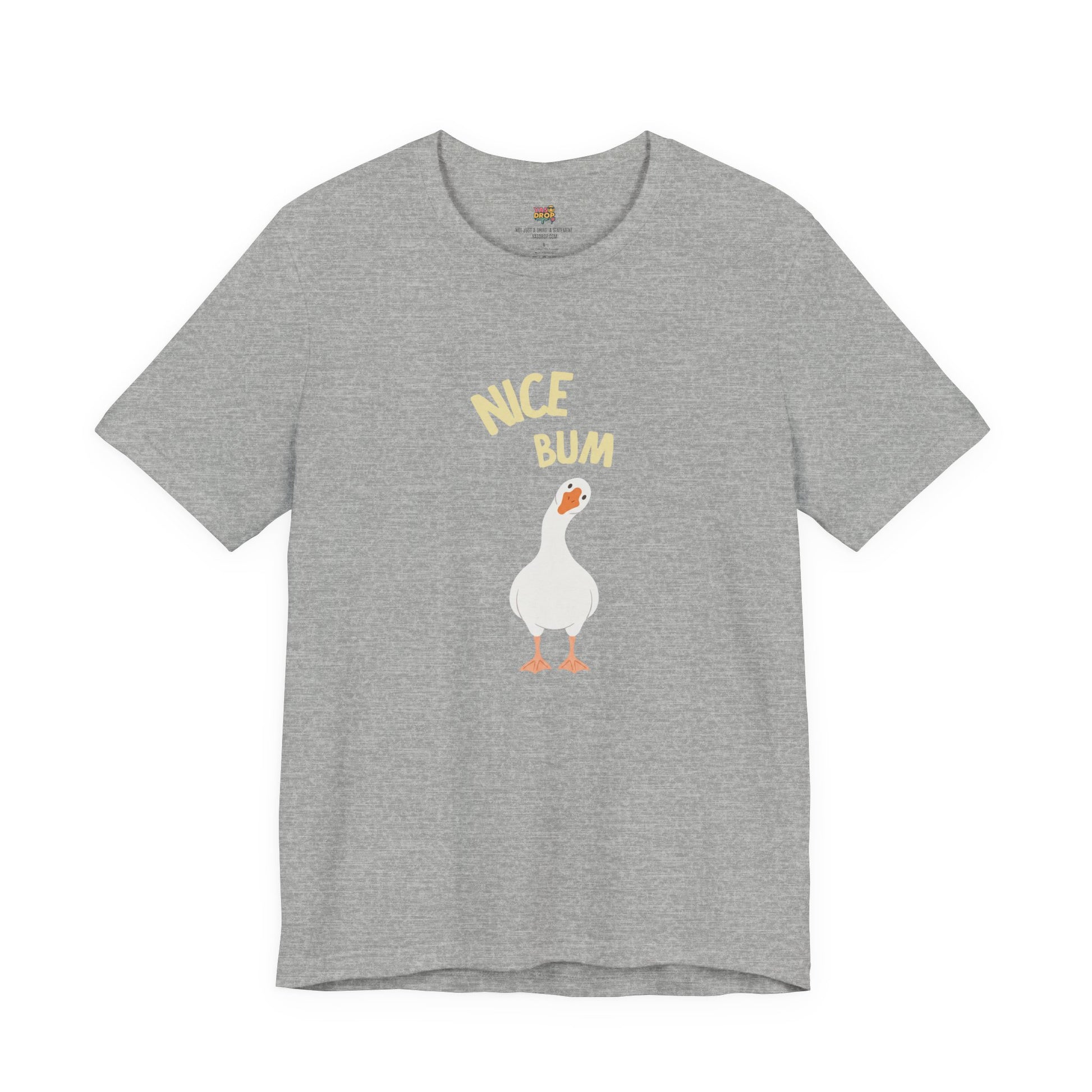 "Nice Bum" Silly Goose Graphic Tee – Ironic Minimalist Streetwear