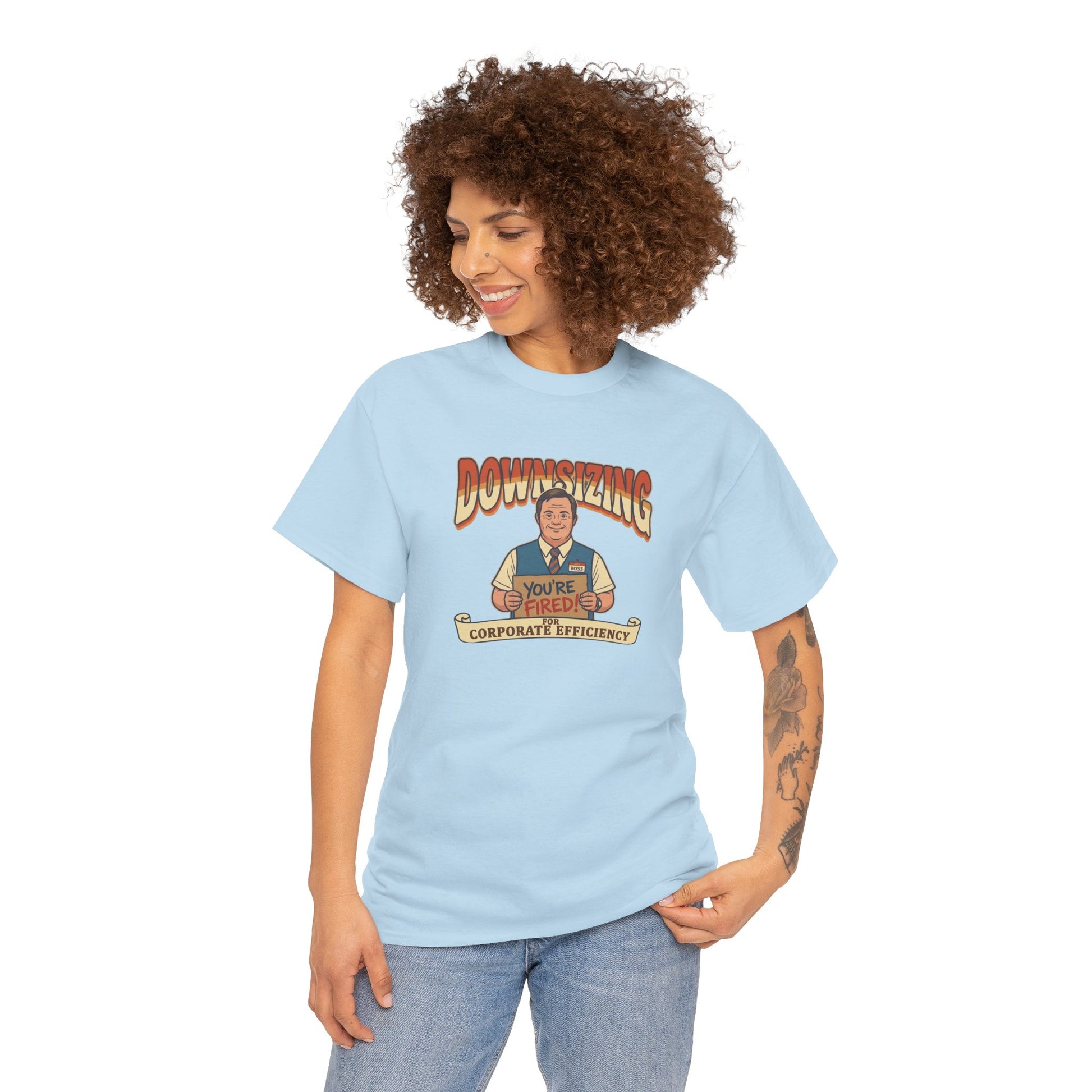 The Great Downsizing Tee - Retro Corporate Meme T-Shirt (iykyk)