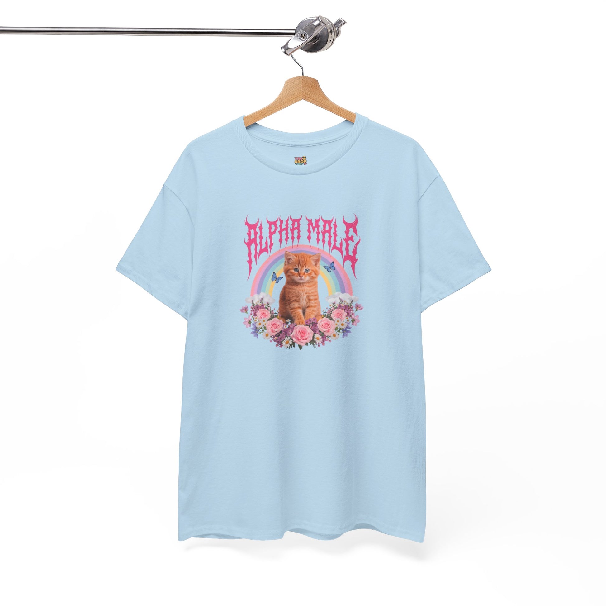 Alpha Male Kitten T-Shirt – Ironic Heavy Metal Aesthetic Graphic Tee