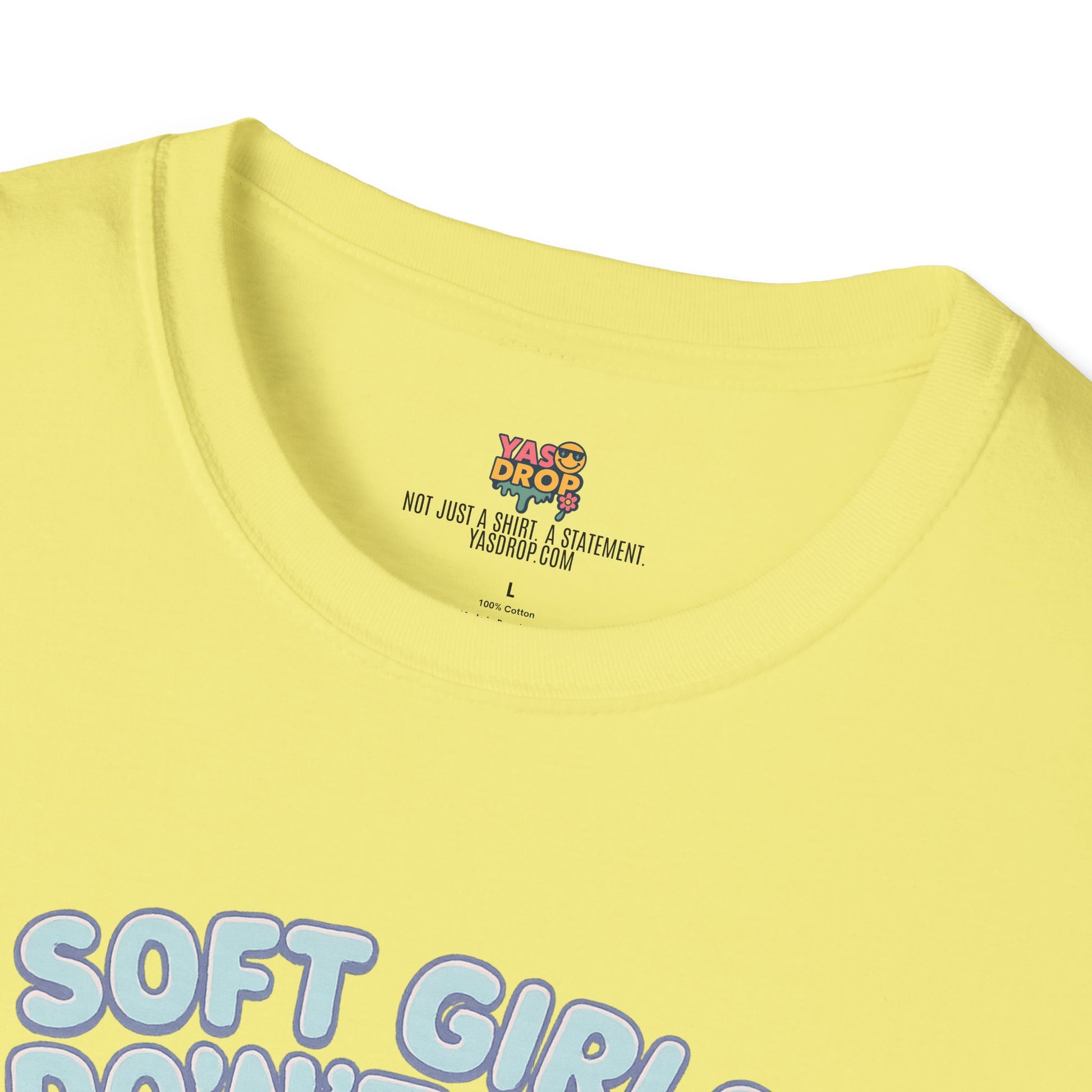 Soft Girls Don’t Cry (They Dissociate) – Pastel Sadcore Tee