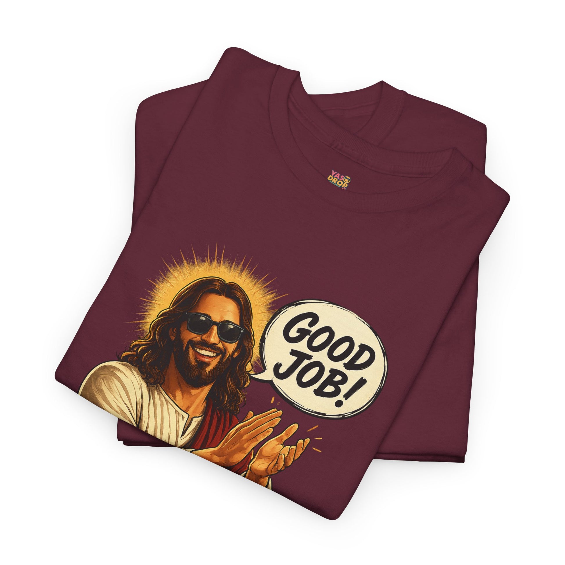 The "Good Job" Savior Graphic Tee – Ironic Streetwear / Retro Aesthetic Unisex Shirt