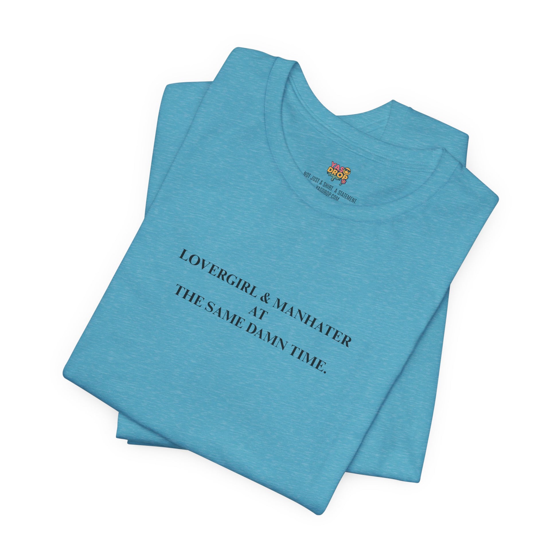 "Lovergirl & Manhater" Ironic Minimalist Graphic Tee