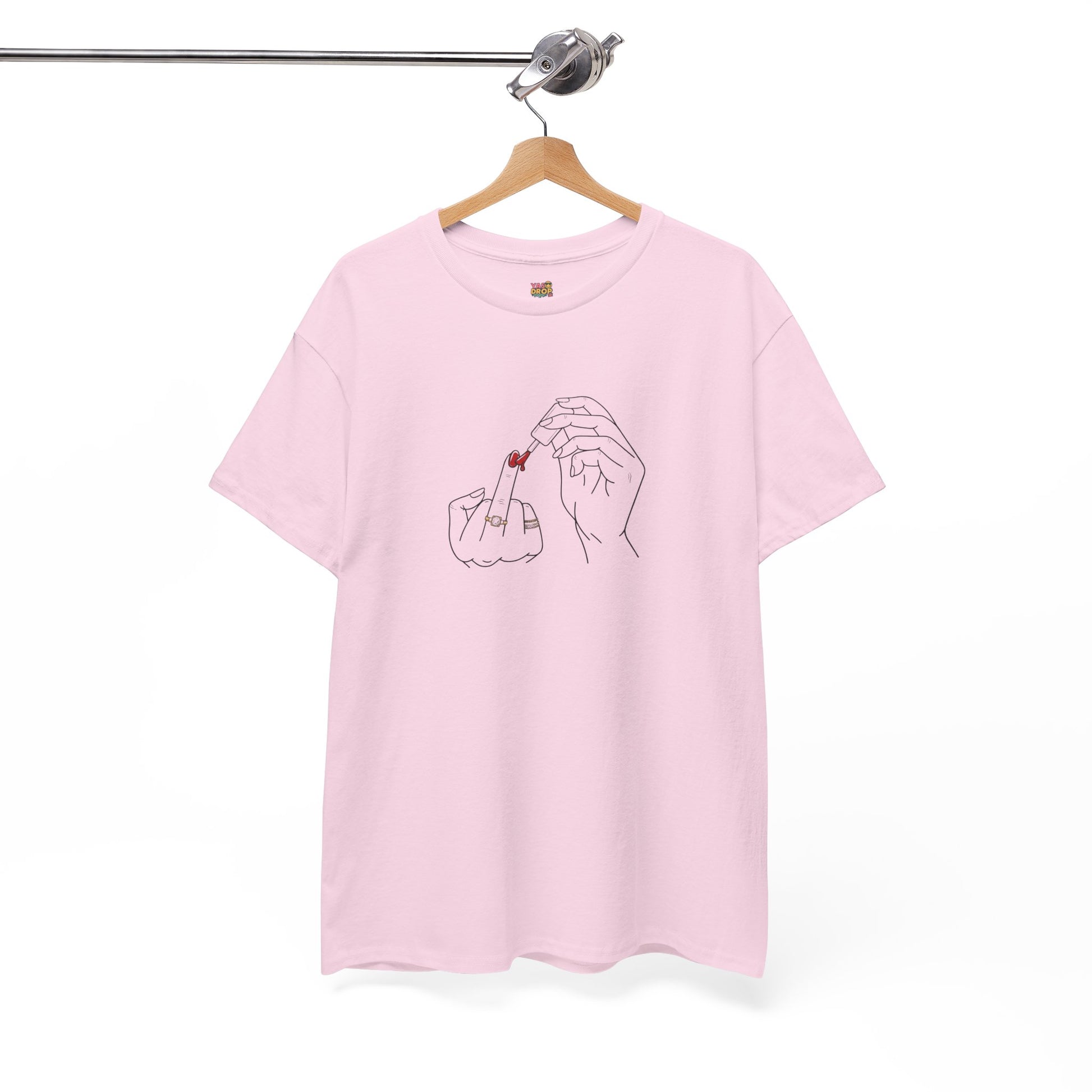 The ‘Don’t Care’ Mani Tee - Middle Finger Slay Queen Vibes