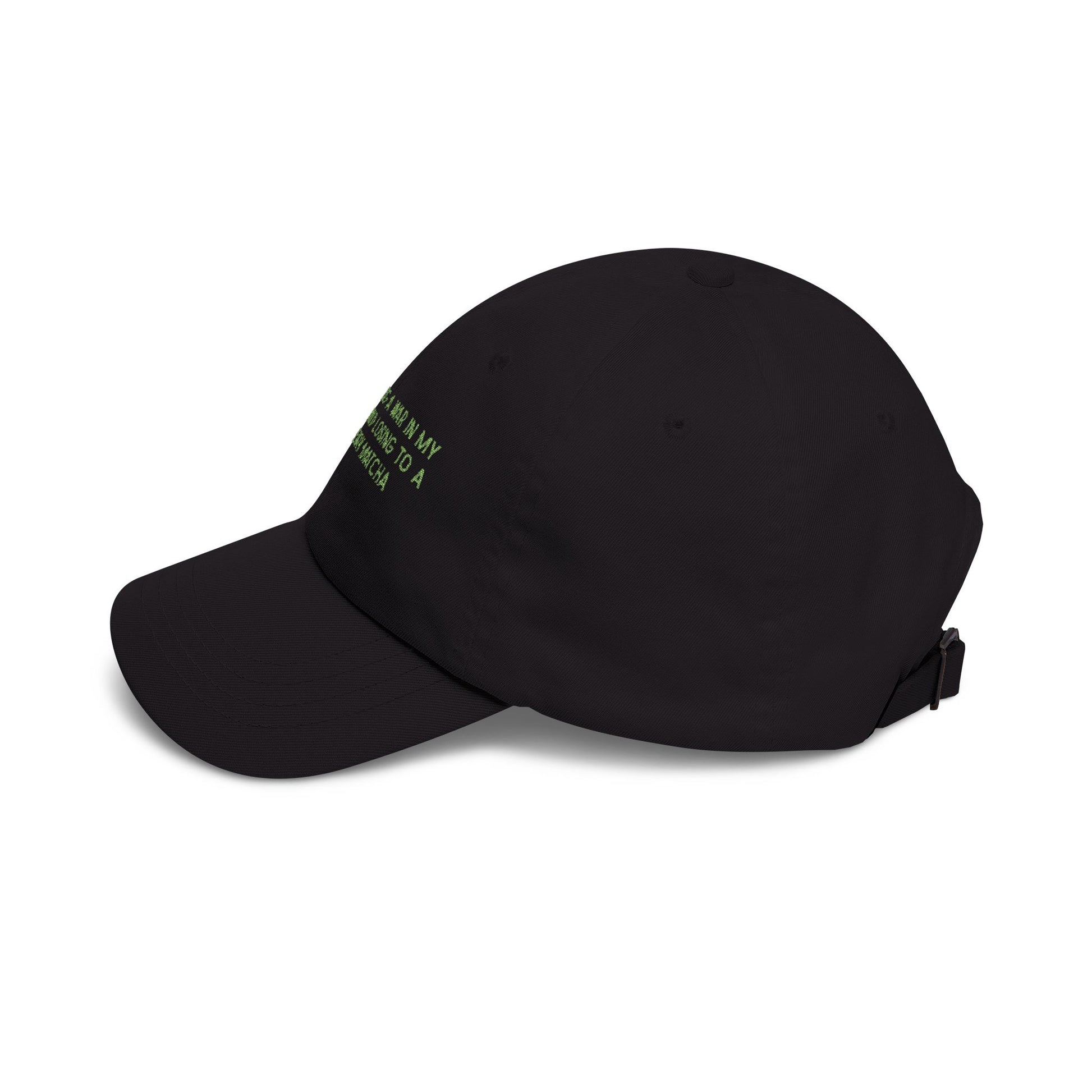 “I Am Fighting A War In My Own Mind And Losing To A Strawberry Matcha” Embroidered Hat