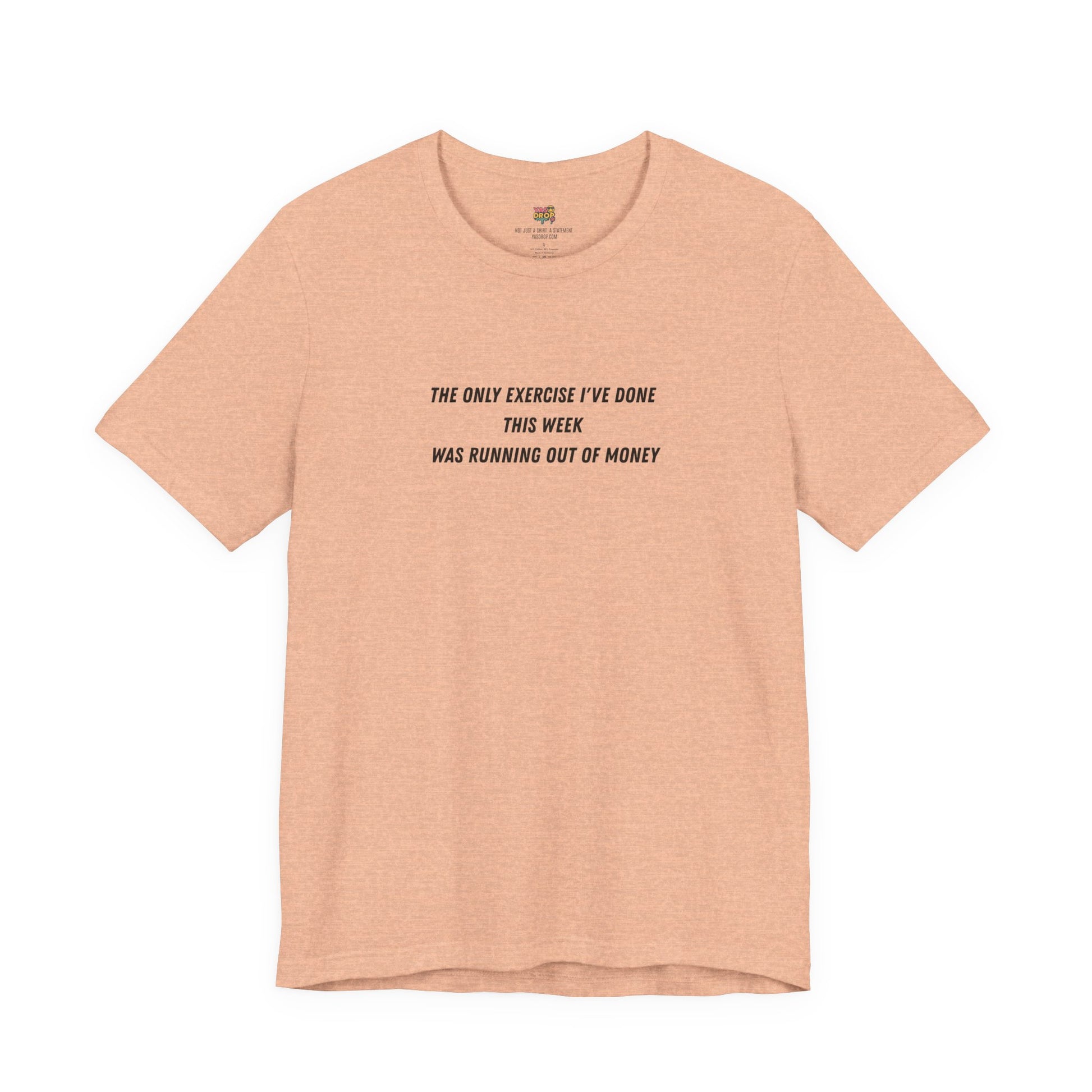 "Running Out Of Money" Funny Quote Tee | Ironic Minimalist Graphic T-Shirt