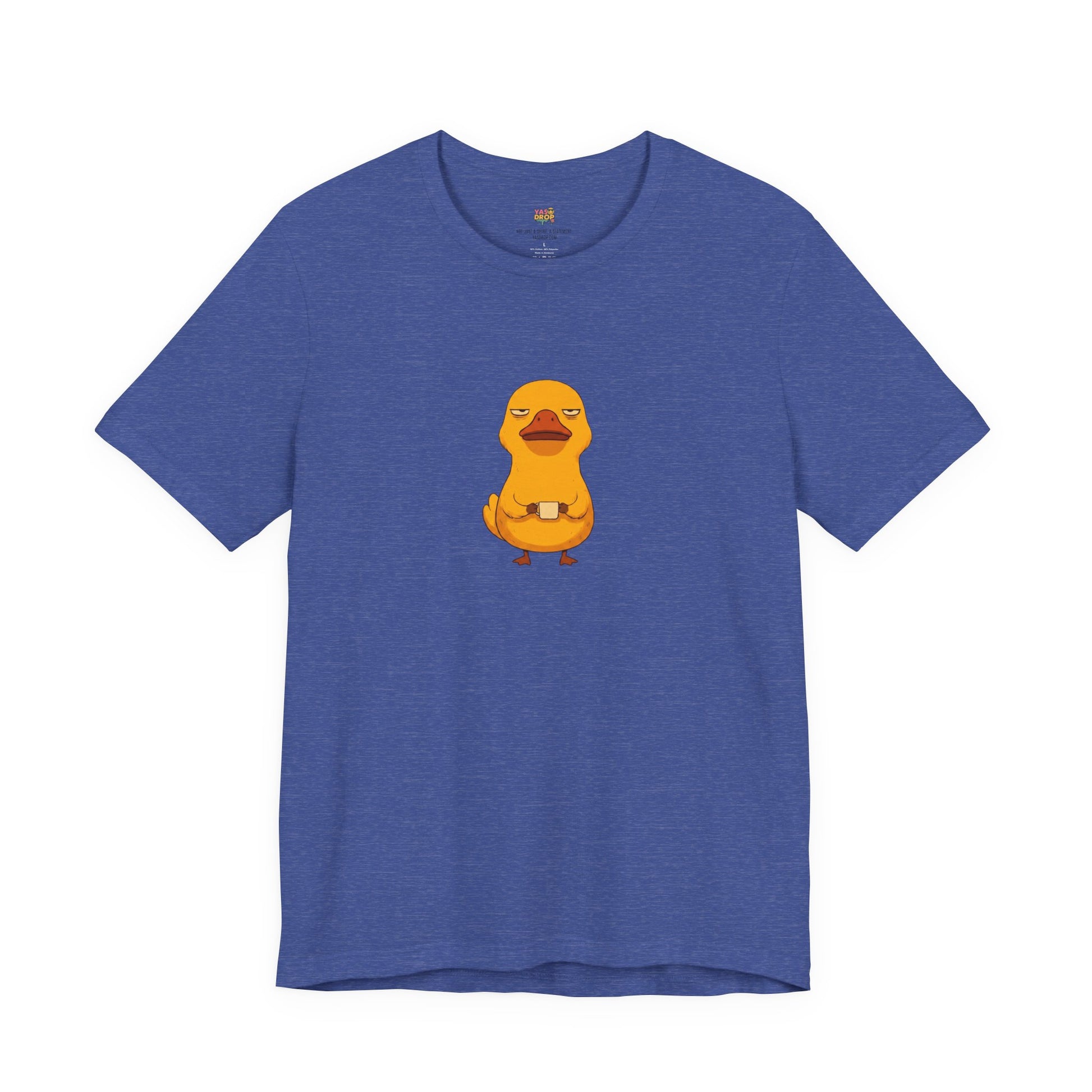 Unamused Coffee Duck Graphic Tee – Ironic Minimalist Streetwear