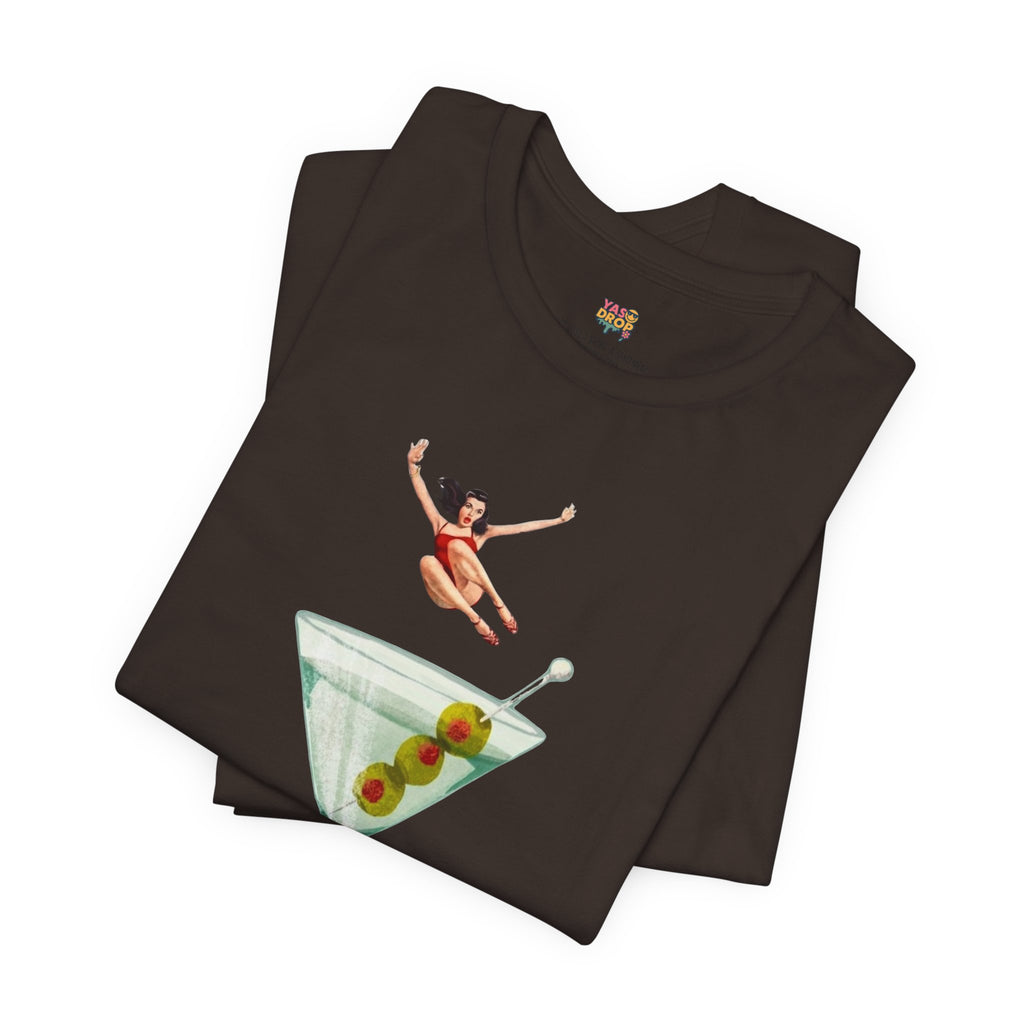 Dirty Martini Girl Graphic Tee - Retro Aesthetic Streetwear T-Shirt