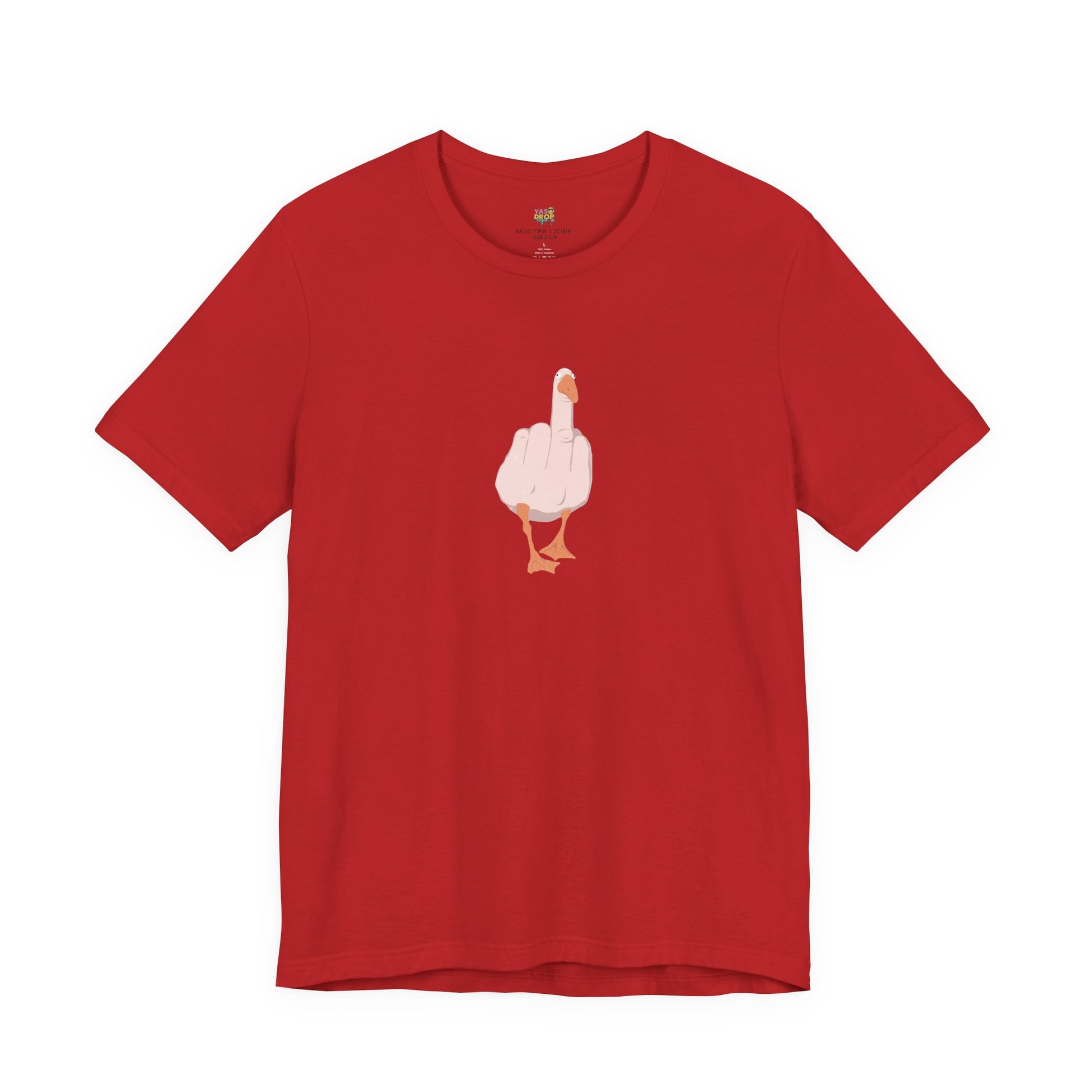 The "Unbothered" Ironic Duck Graphic Tee - Funny Chaotic Streetwear Graphic T-Shirt