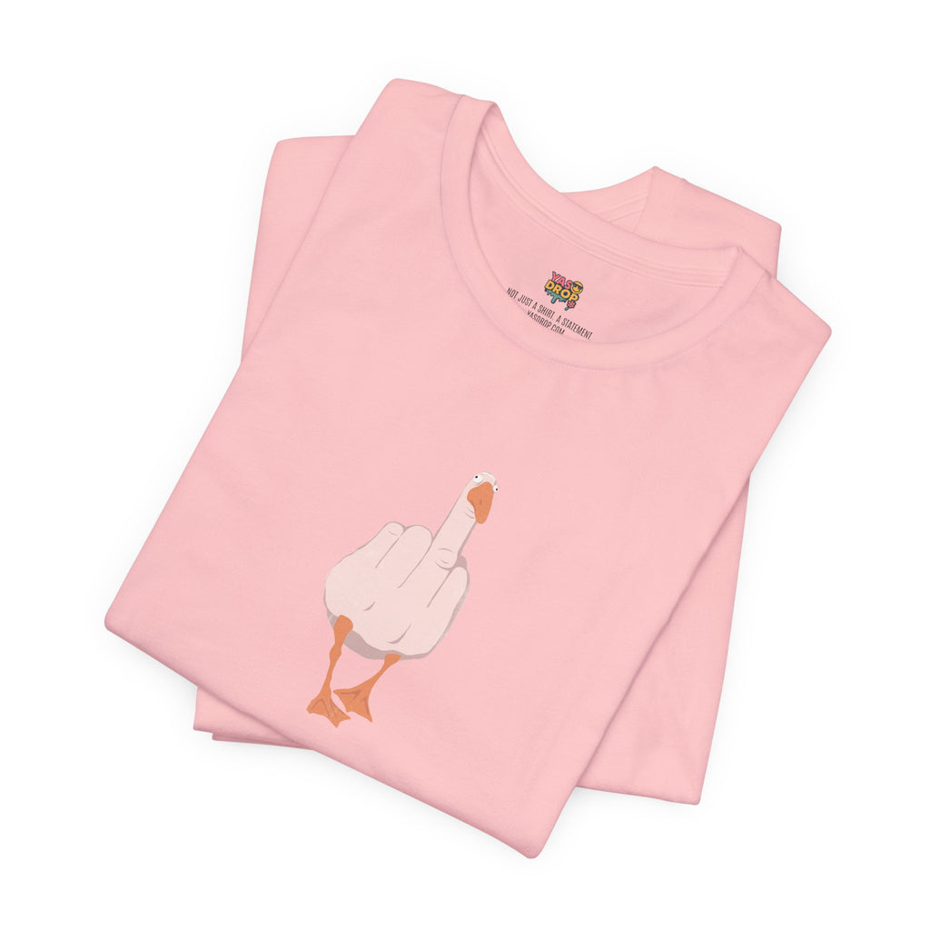 The "Unbothered" Ironic Duck Graphic Tee - Funny Chaotic Streetwear Graphic T-Shirt
