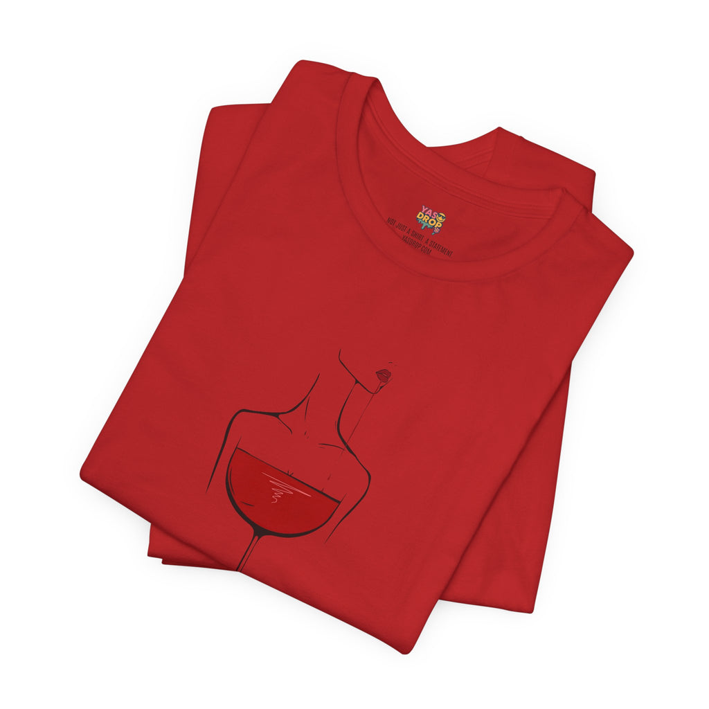 Pour Decisions Premium Graphic Tee – Minimalist Wine Aesthetic Streetwear