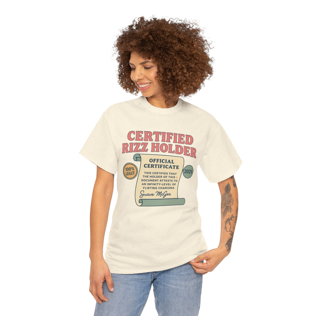 Certified Rizz Holder™ Tee – Official Drip of Charisma