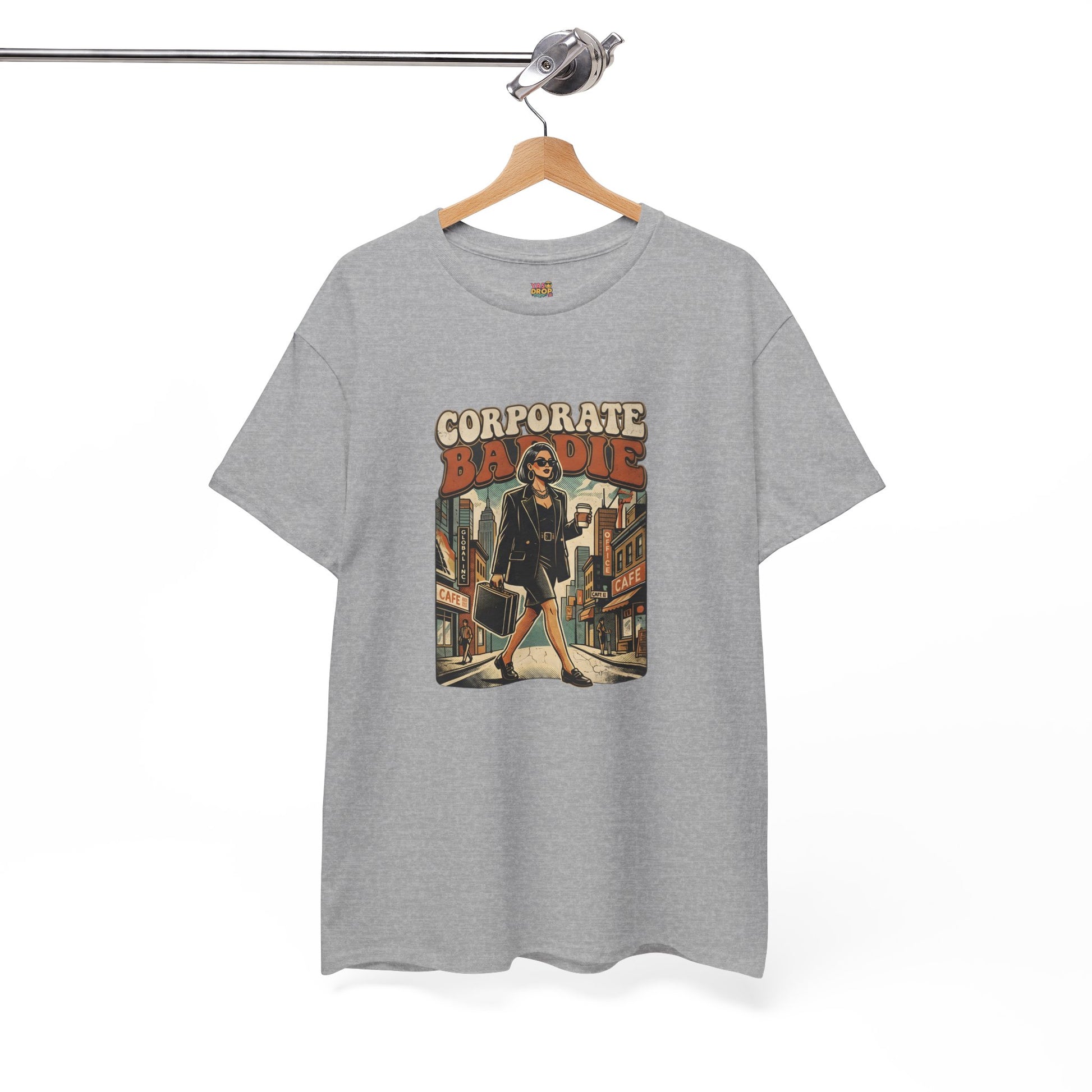 Corporate Baddie Vintage Graphic Tee - Ironic Office Aesthetic T-Shirt