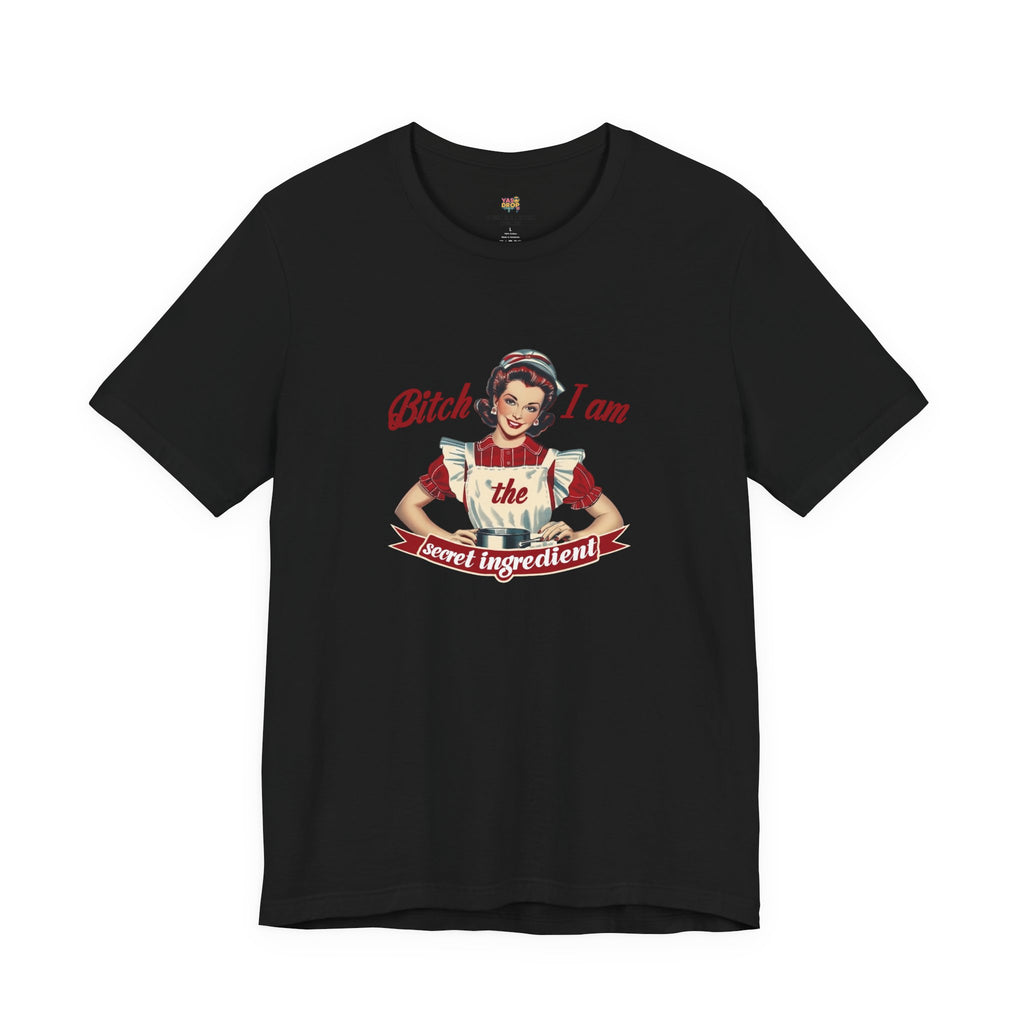 "The Secret Ingredient" Ironic Minimalist Vintage Graphic Tee