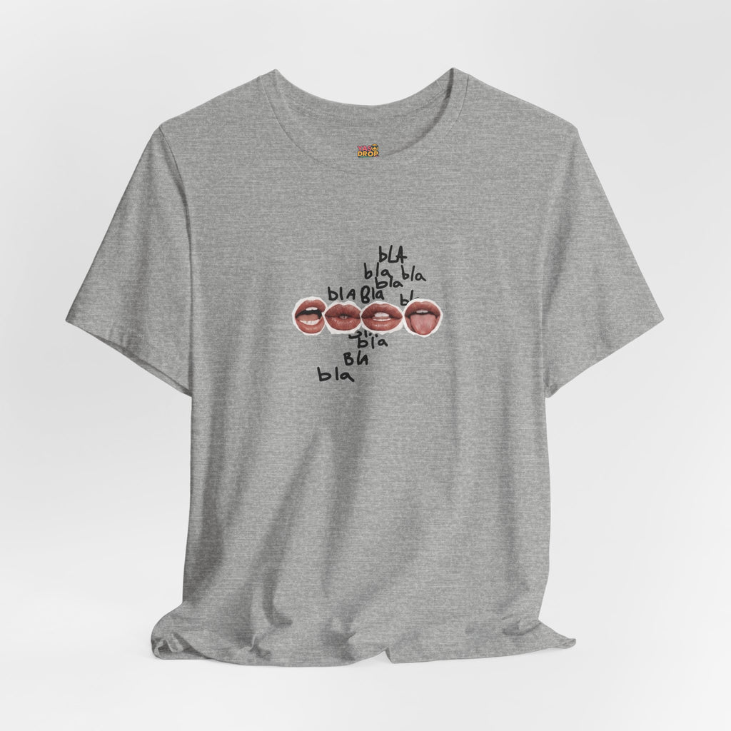 "Bla Bla Bla" Graphic Tee – Ironic Minimalism Streetwear T-Shirt