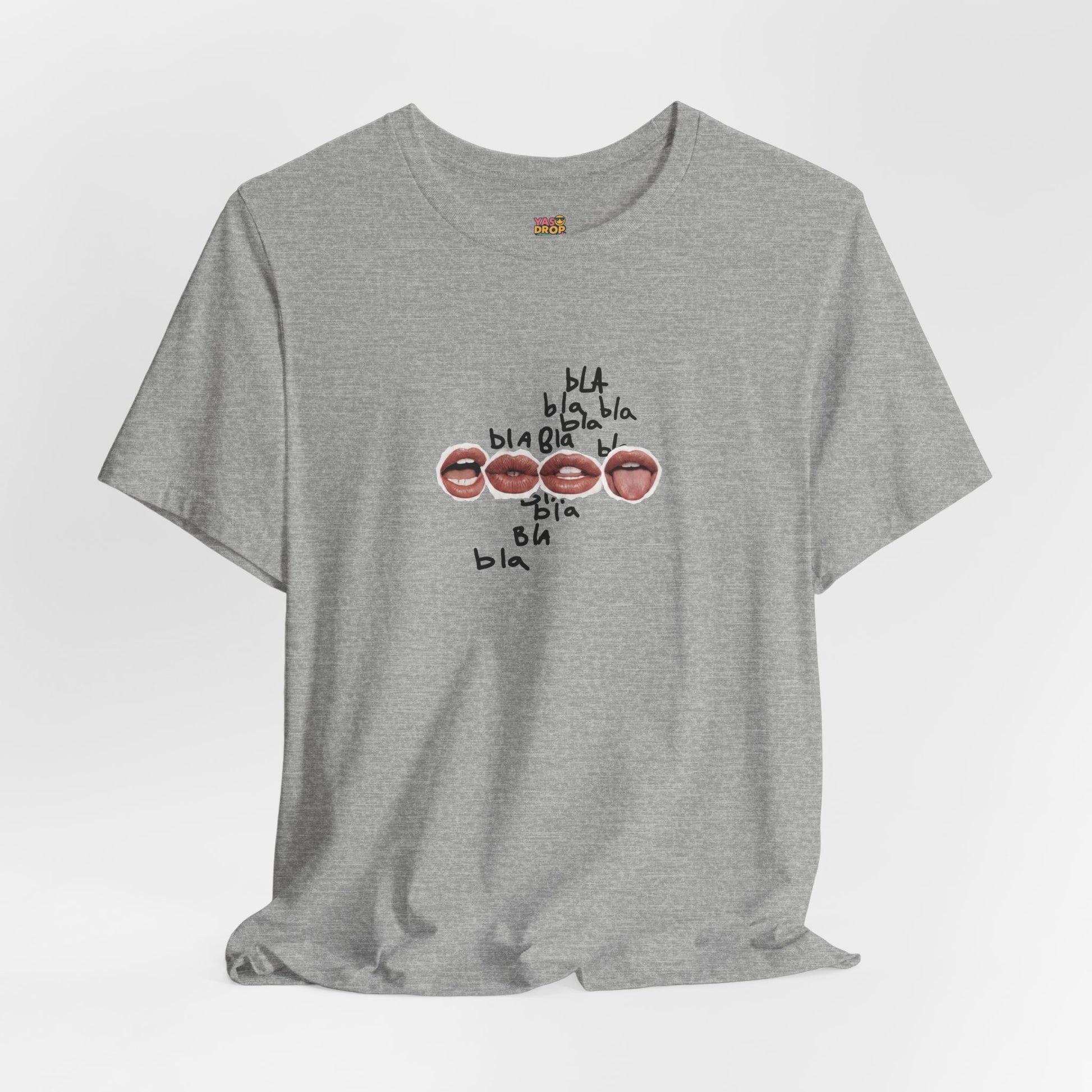 "Bla Bla Bla" Graphic Tee – Ironic Minimalism Streetwear T-Shirt