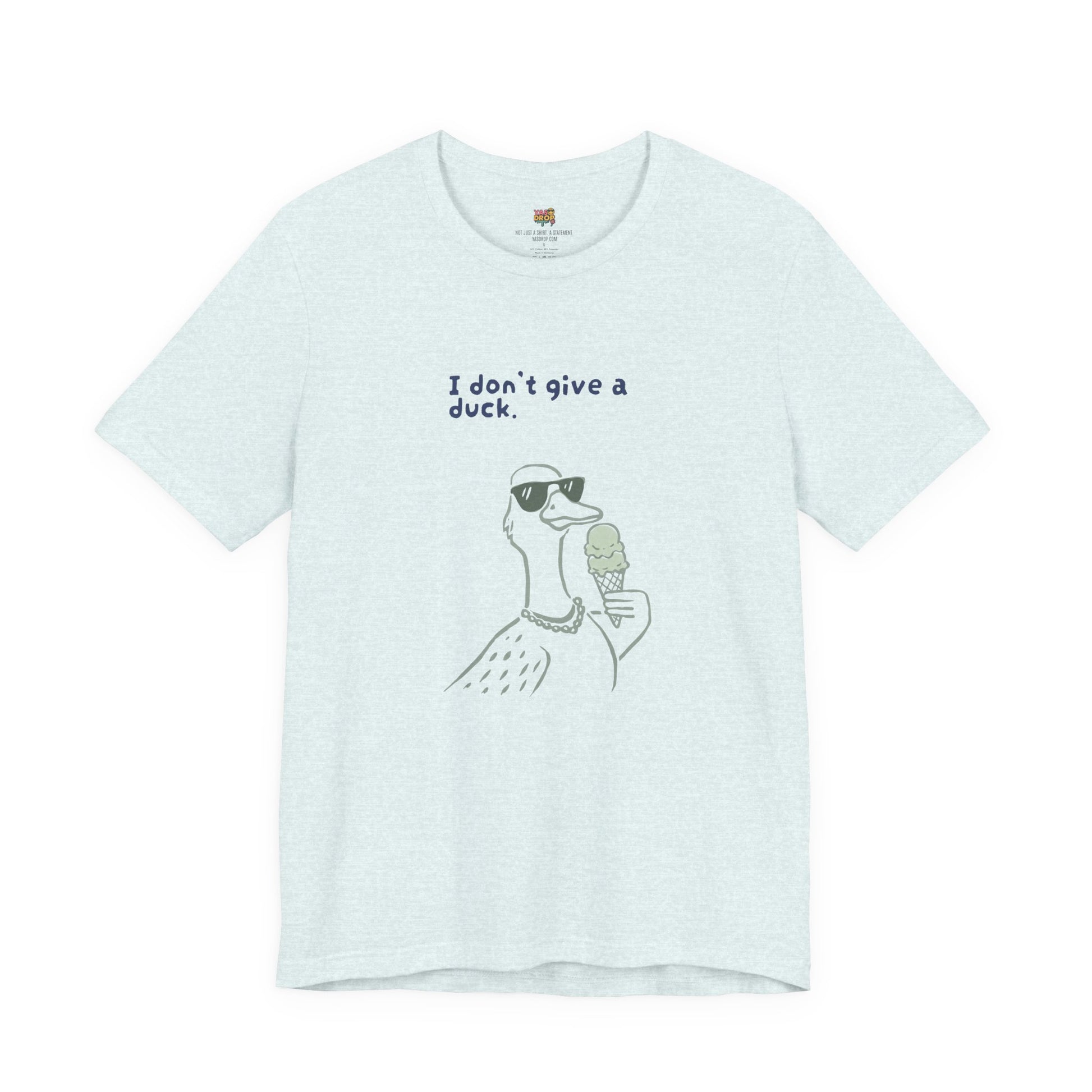 I Don't Give A Duck Graphic Tee – Ironic Minimalist Streetwear T-Shirt