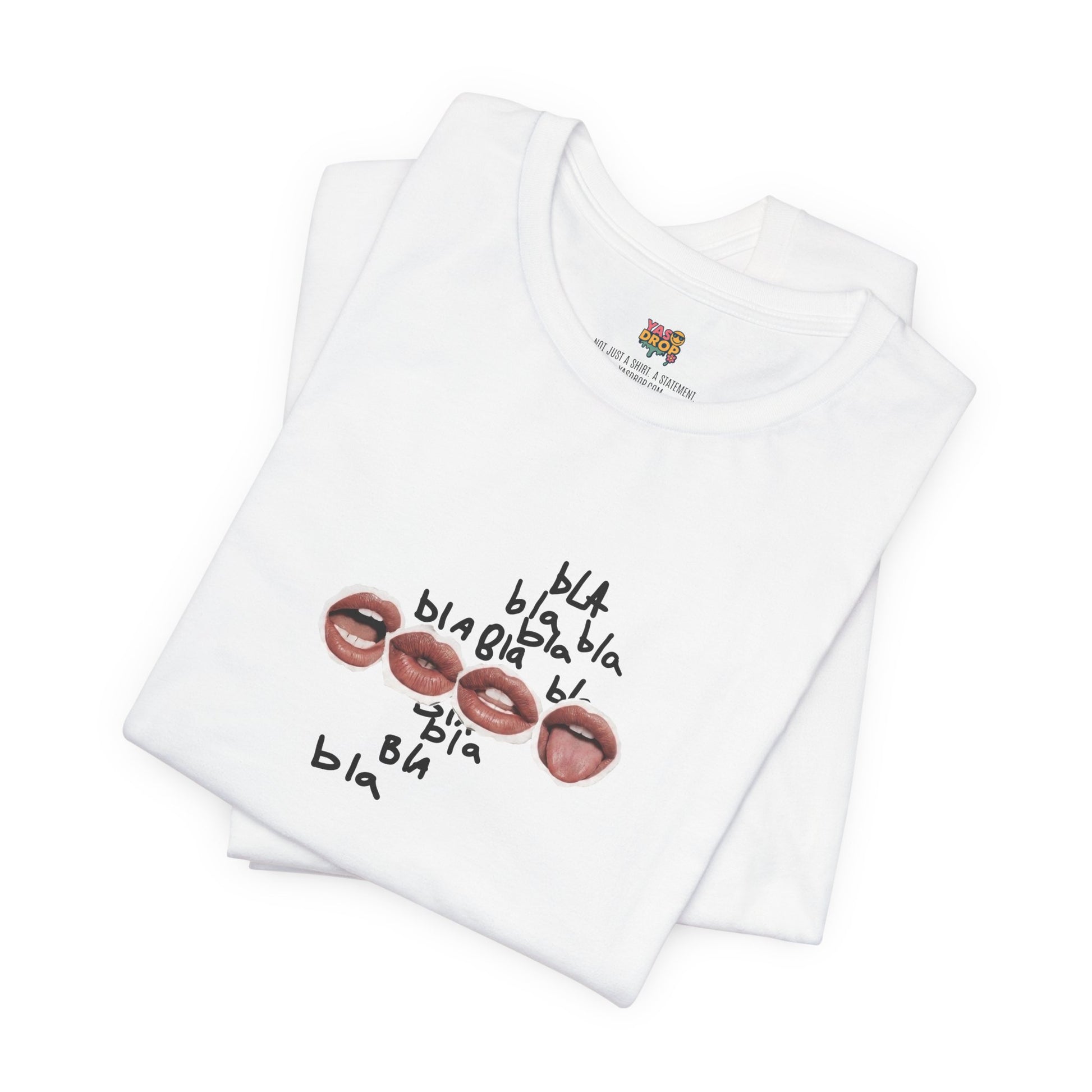 "Bla Bla Bla" Graphic Tee – Ironic Minimalism Streetwear T-Shirt