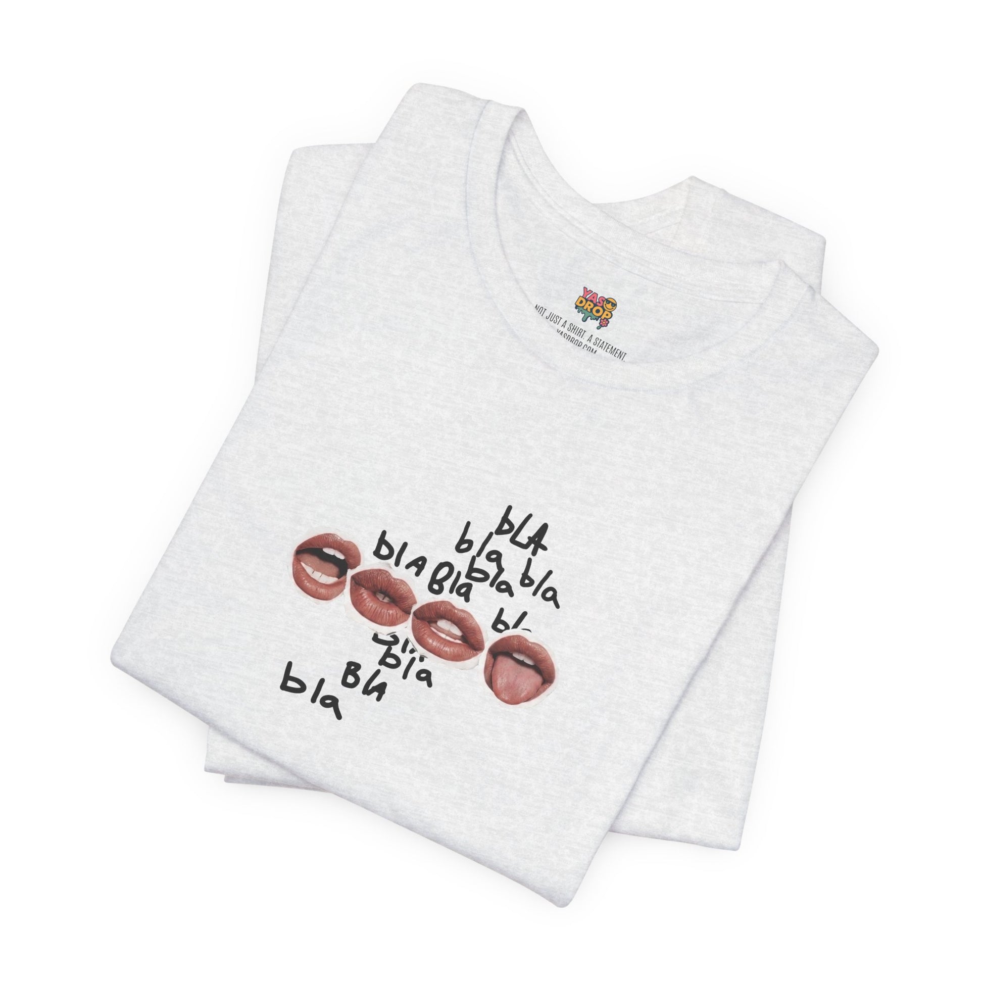 "Bla Bla Bla" Graphic Tee – Ironic Minimalism Streetwear T-Shirt