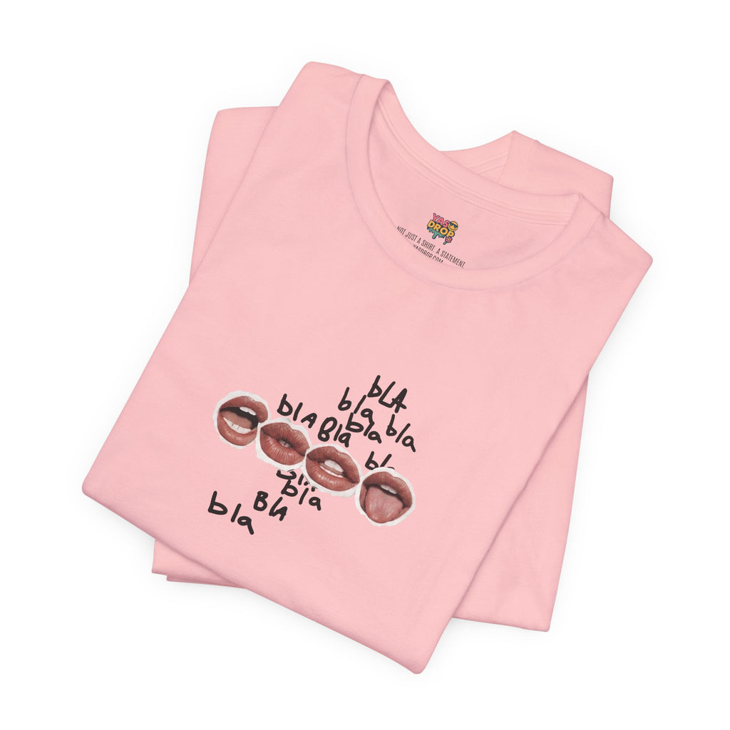 "Bla Bla Bla" Graphic Tee – Ironic Minimalism Streetwear T-Shirt