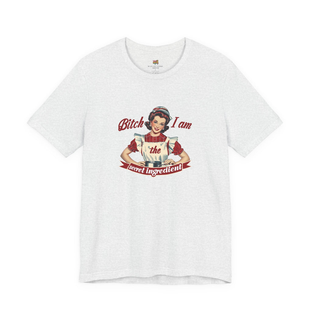 "The Secret Ingredient" Ironic Minimalist Vintage Graphic Tee