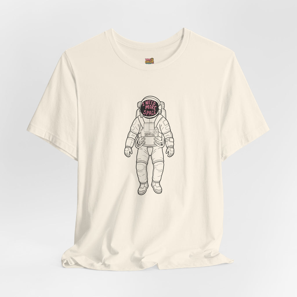 "I Need More Space" Astronaut Graphic Tee – Y2K Retro Streetwear T-Shirt