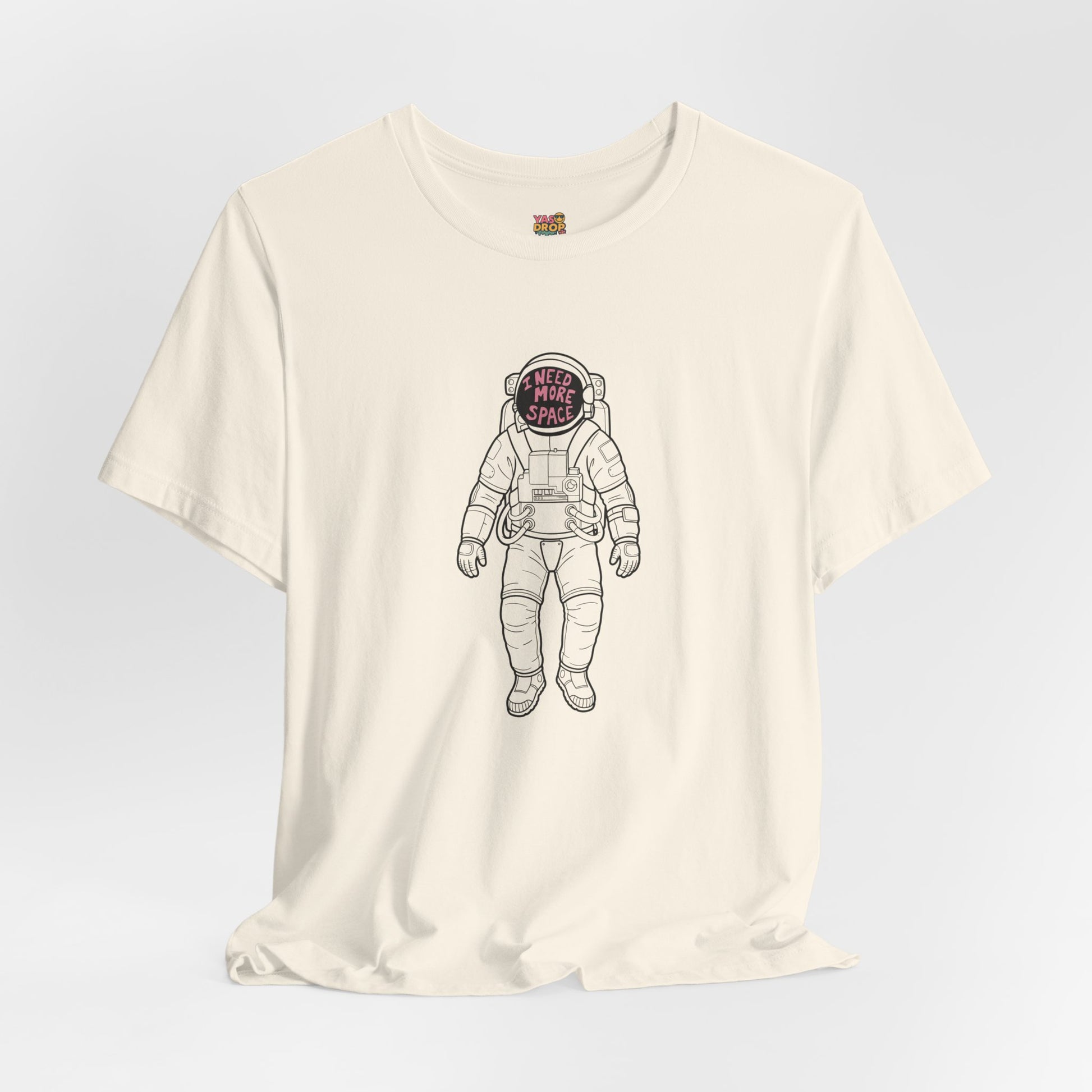 "I Need More Space" Astronaut Graphic Tee – Y2K Retro Streetwear T-Shirt