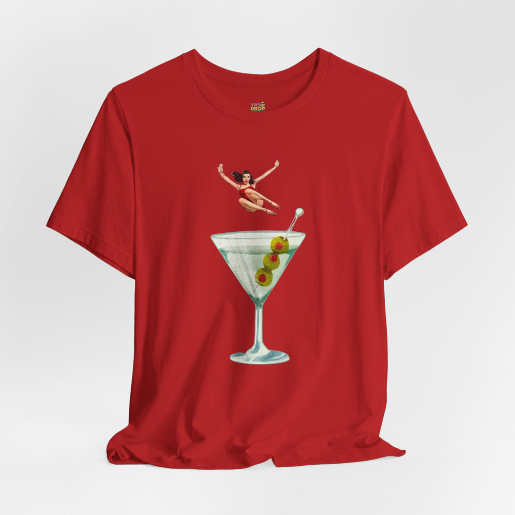 Dirty Martini Girl Graphic Tee - Retro Aesthetic Streetwear T-Shirt