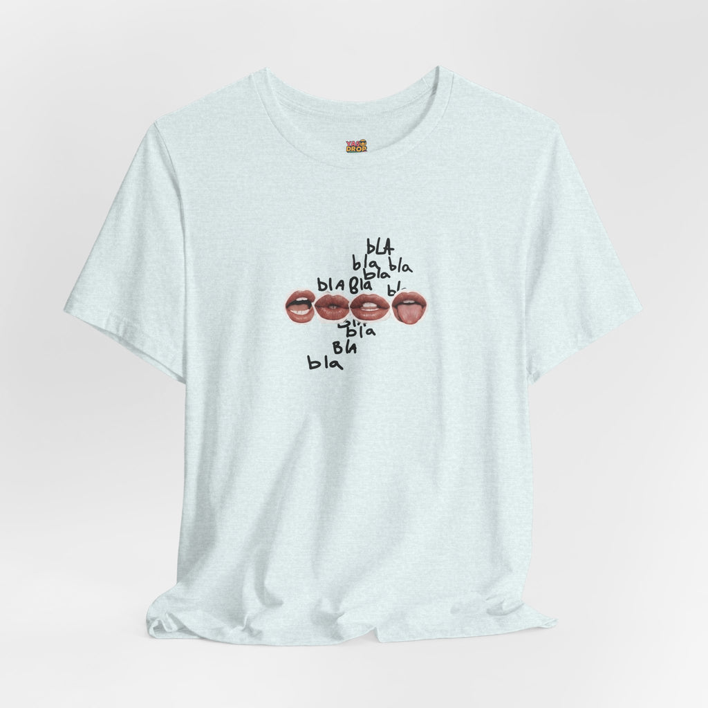 "Bla Bla Bla" Graphic Tee – Ironic Minimalism Streetwear T-Shirt