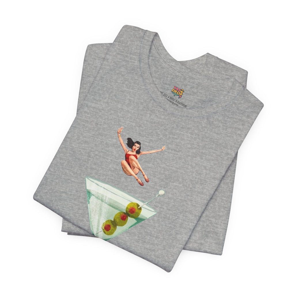 Dirty Martini Girl Graphic Tee - Retro Aesthetic Streetwear T-Shirt