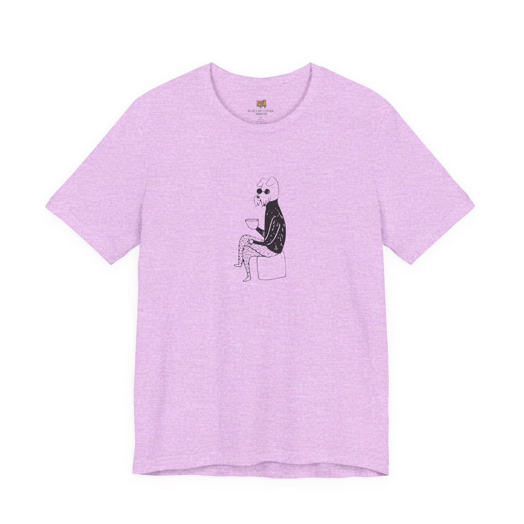 "Unbothered" Minimalist Hipster Dog Graphic Tee – Lofi Aesthetic Streetwear