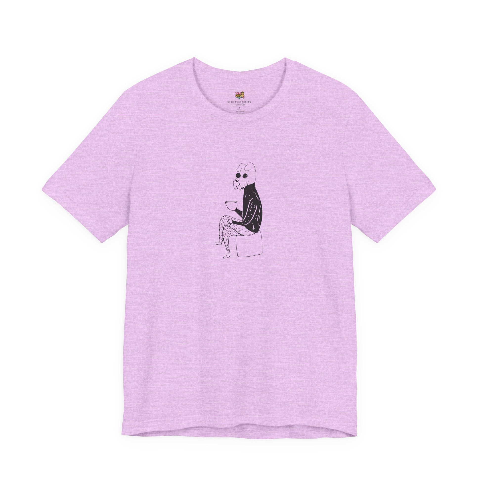 "Unbothered" Minimalist Hipster Dog Graphic Tee – Lofi Aesthetic Streetwear