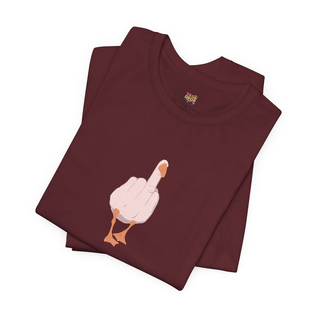 The "Unbothered" Ironic Duck Graphic Tee - Funny Chaotic Streetwear Graphic T-Shirt