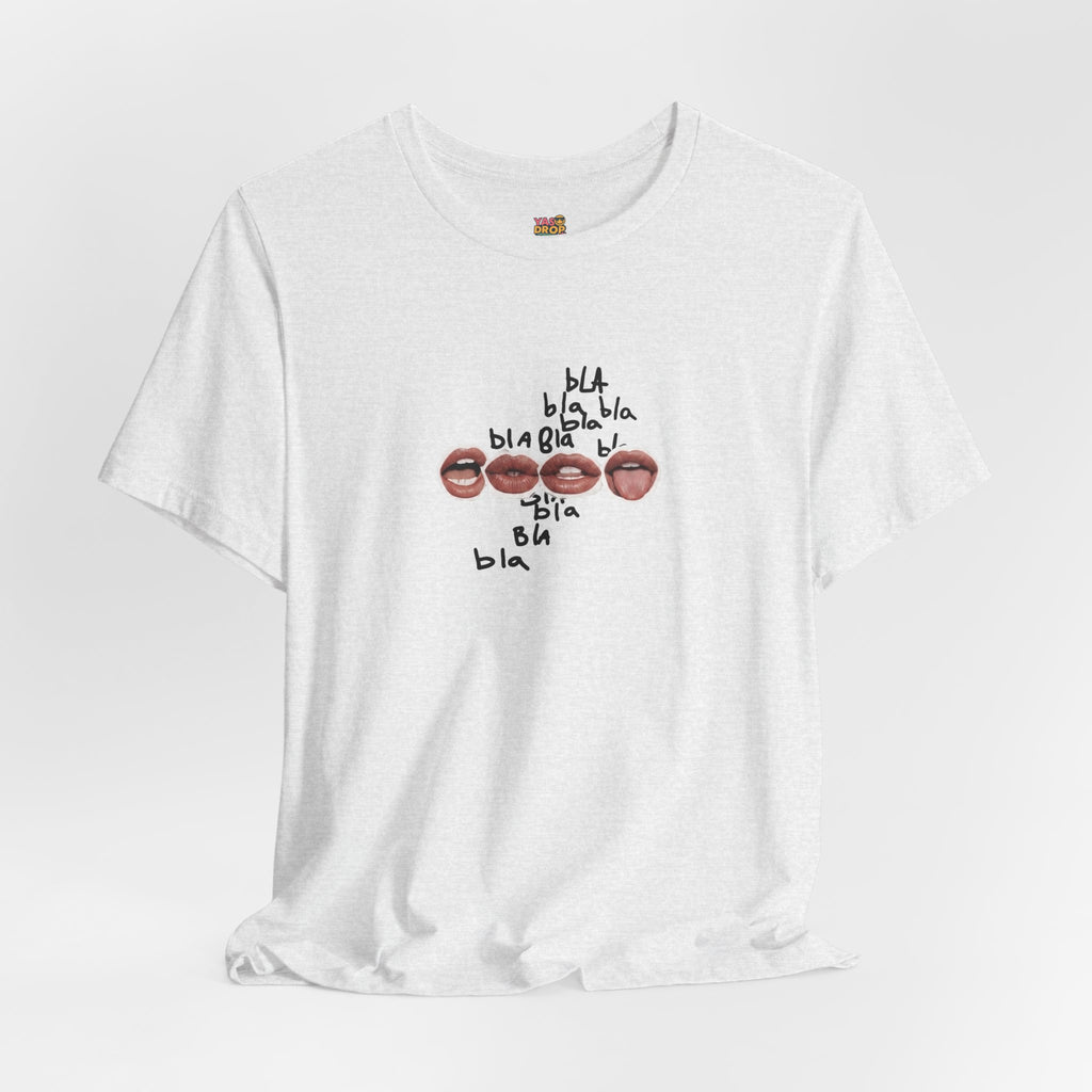 "Bla Bla Bla" Graphic Tee – Ironic Minimalism Streetwear T-Shirt