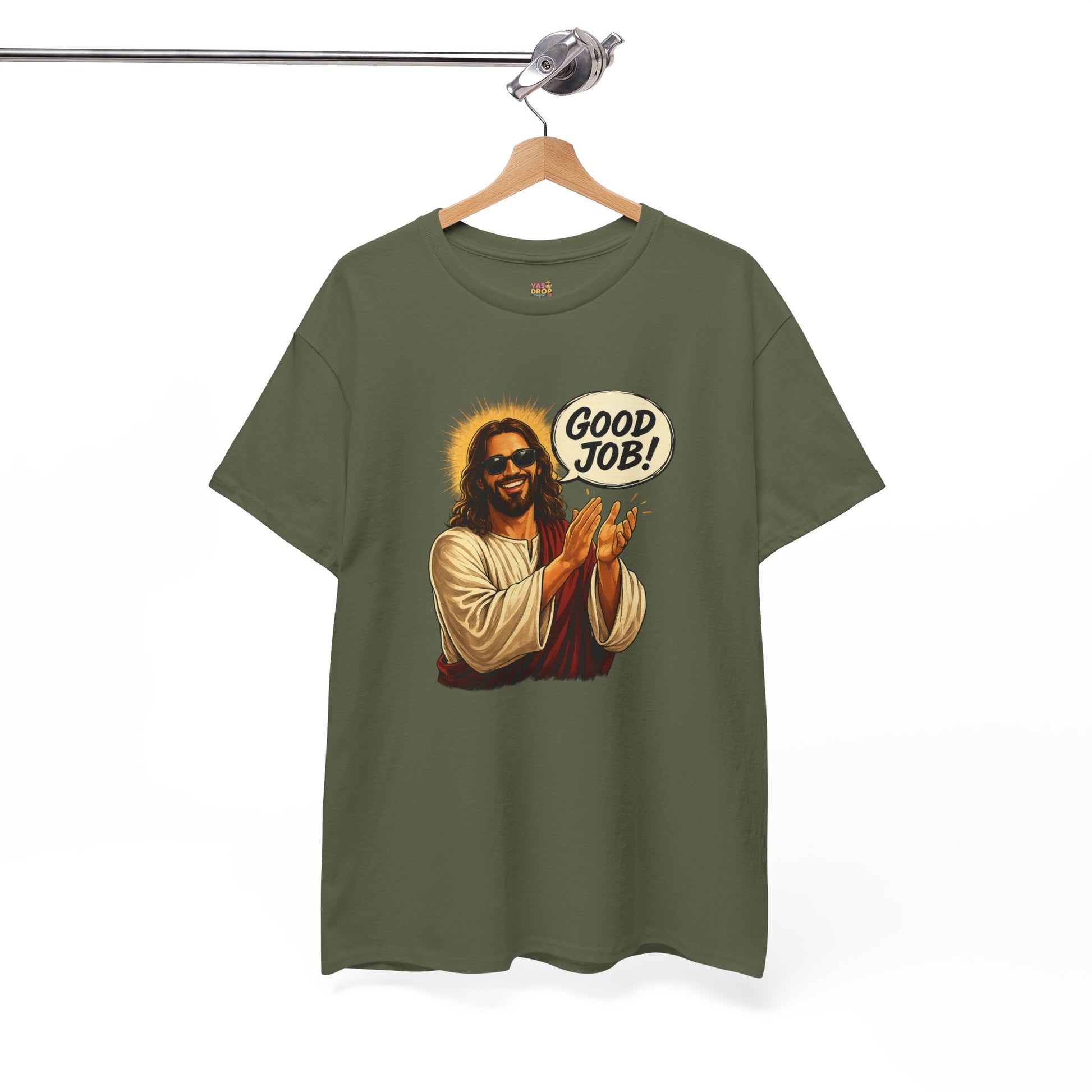 The "Good Job" Savior Graphic Tee – Ironic Streetwear / Retro Aesthetic Unisex Shirt