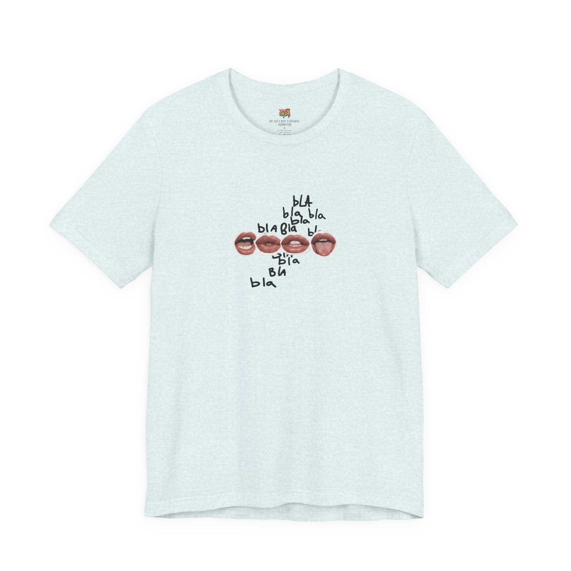 "Bla Bla Bla" Graphic Tee – Ironic Minimalism Streetwear T-Shirt