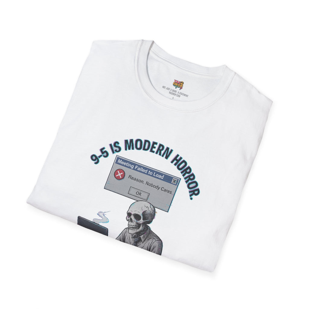 Modern Horror: 9-5 Skeleton Tee