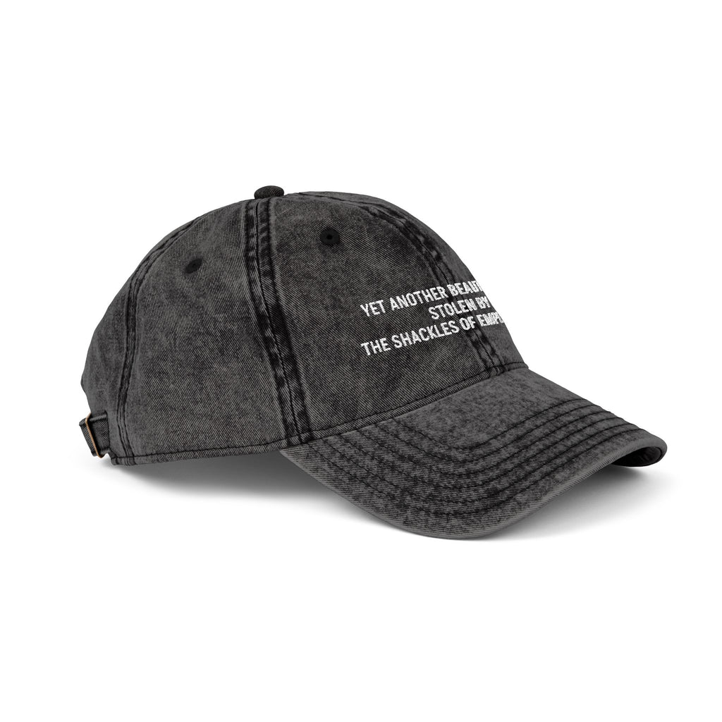 Anti-Work Distressed Hat - Funny Corporate Nihilism Baseball Cap
