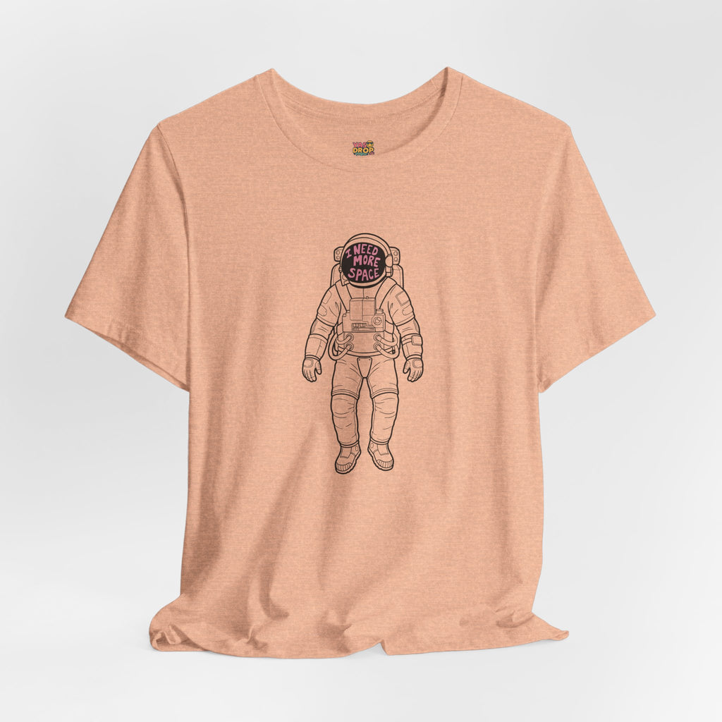 "I Need More Space" Astronaut Graphic Tee – Y2K Retro Streetwear T-Shirt