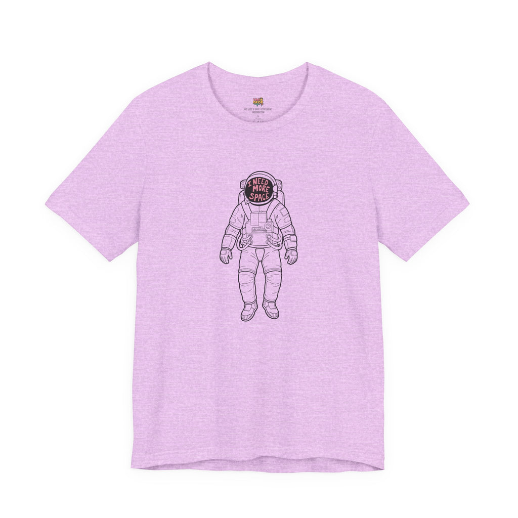 "I Need More Space" Astronaut Graphic Tee – Y2K Retro Streetwear T-Shirt