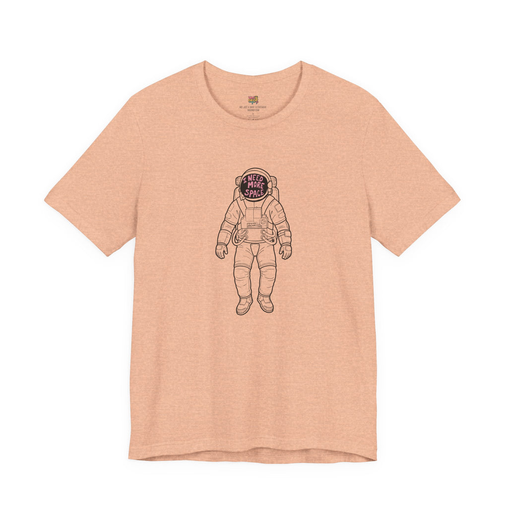 "I Need More Space" Astronaut Graphic Tee – Y2K Retro Streetwear T-Shirt