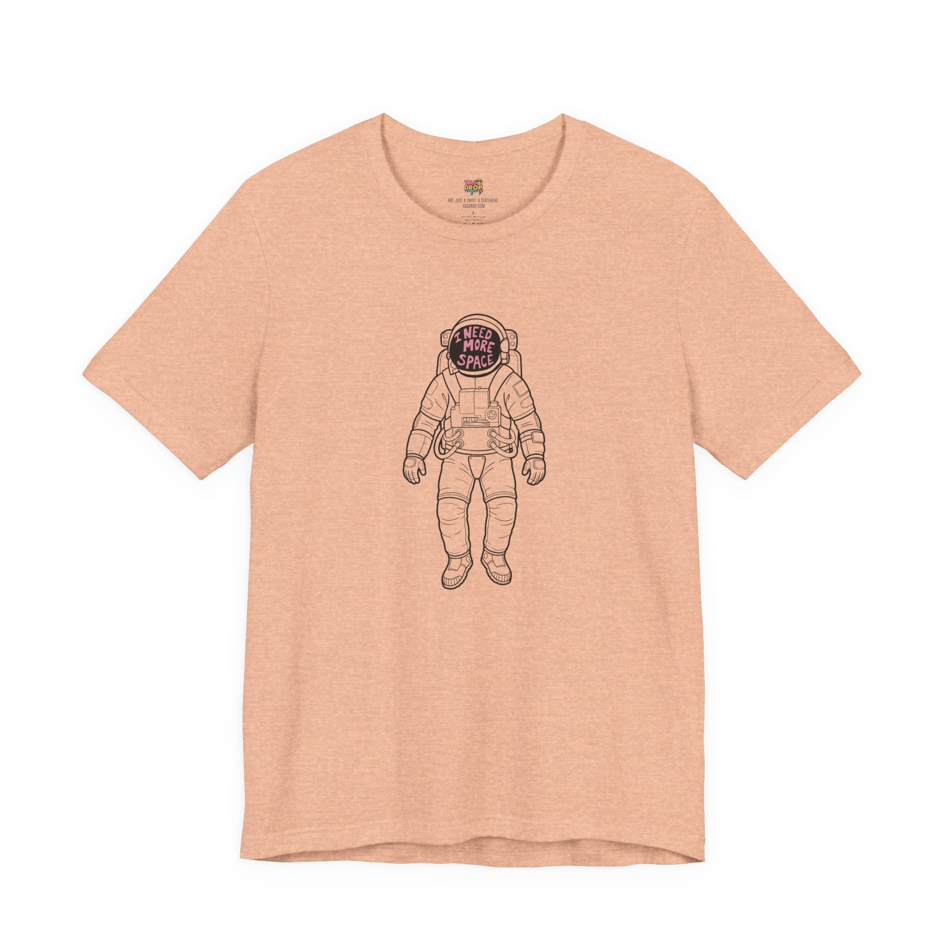 "I Need More Space" Astronaut Graphic Tee – Y2K Retro Streetwear T-Shirt