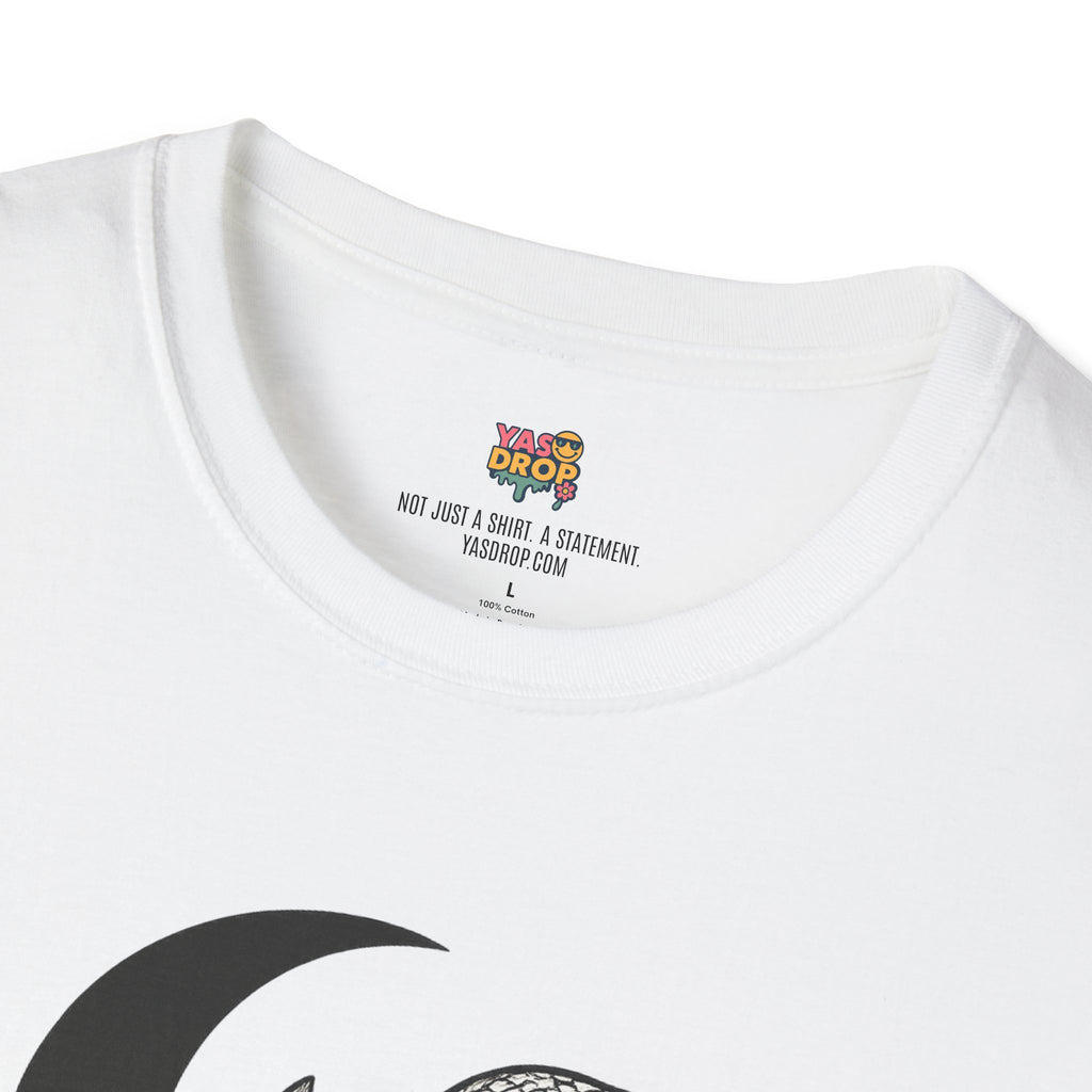 Botanic Serpent T-Shirt – Dark Floral Snake Graphic for Moonchild Energy