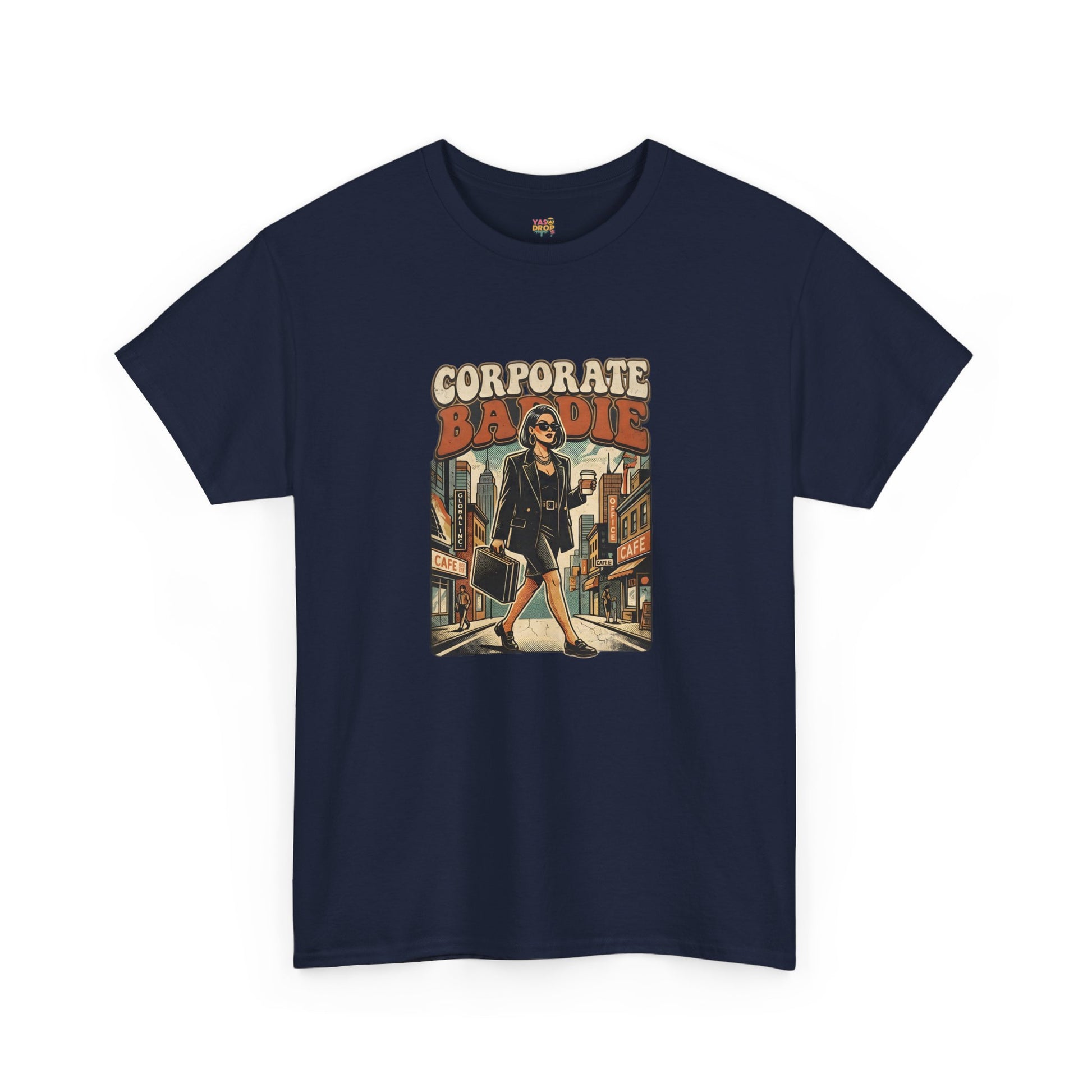 Corporate Baddie Vintage Graphic Tee - Ironic Office Aesthetic T-Shirt