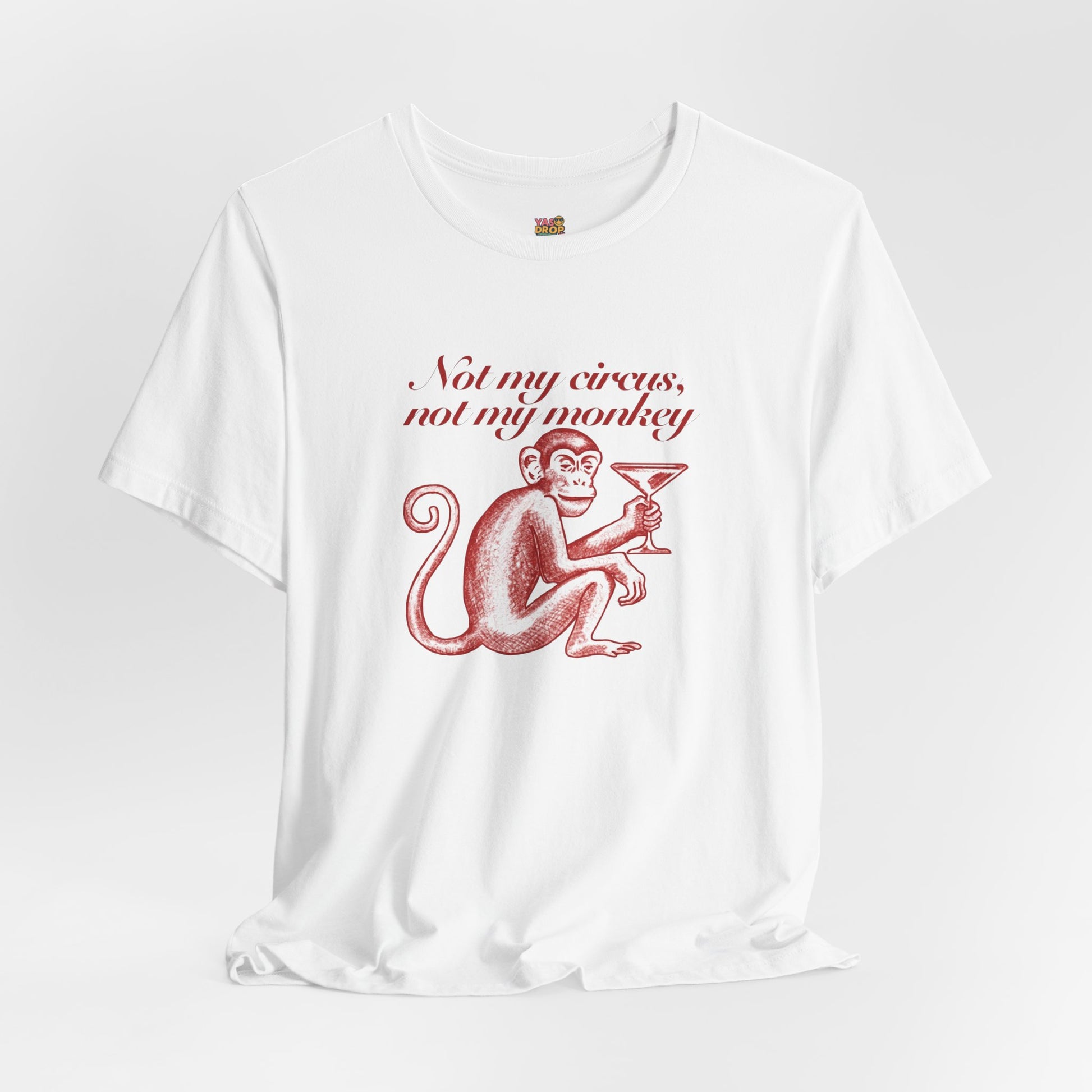 Not My Circus Not My Monkey Graphic Tee - Ironic Vintage Streetwear T-Shirt