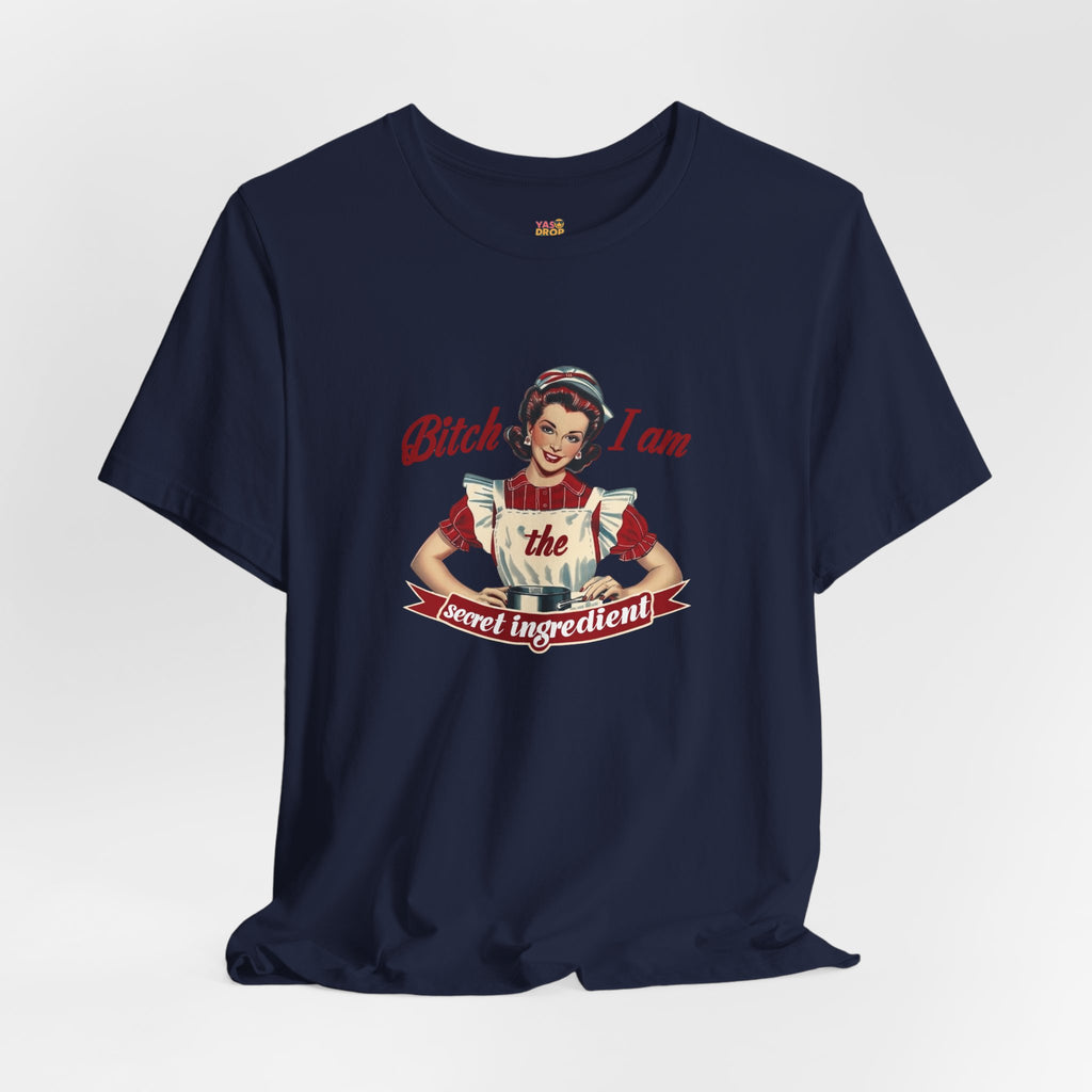 "The Secret Ingredient" Ironic Minimalist Vintage Graphic Tee
